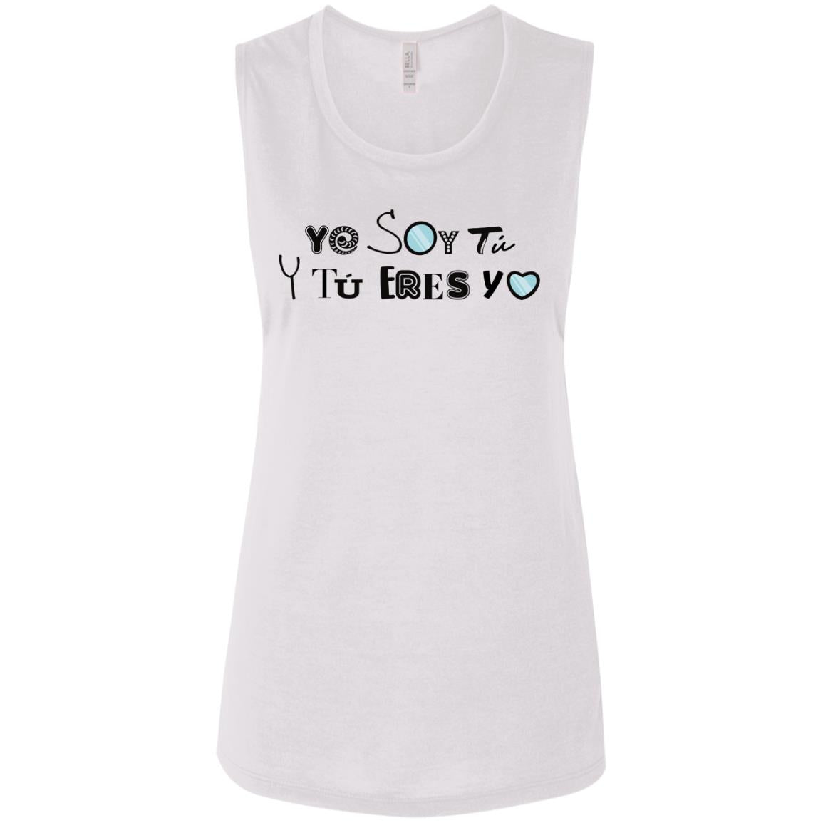 Ladies' Flowy Muscle Women's Tank, Yo Soy Tú - LOS GUSANOS