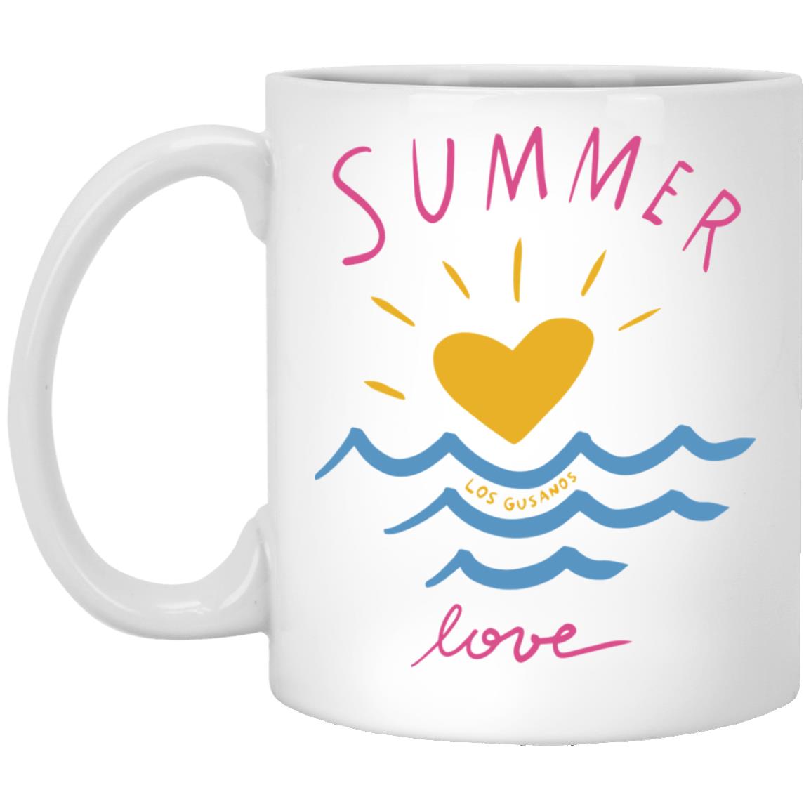 11 oz. White Mug, Summer - LOS GUSANOS