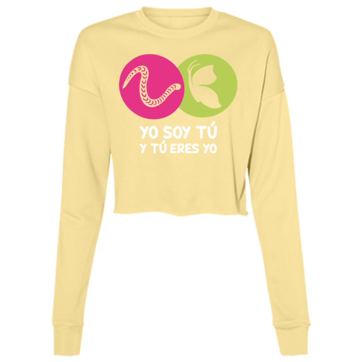 Ladies' Cropped Fleece Crew, Yo Soy Tú