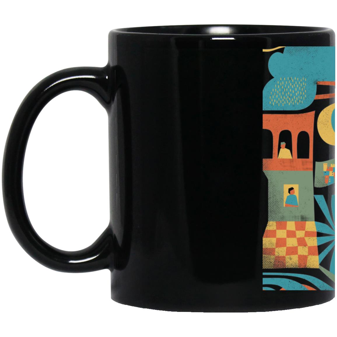 11 oz. Black Mug, Mother - LOS GUSANOS