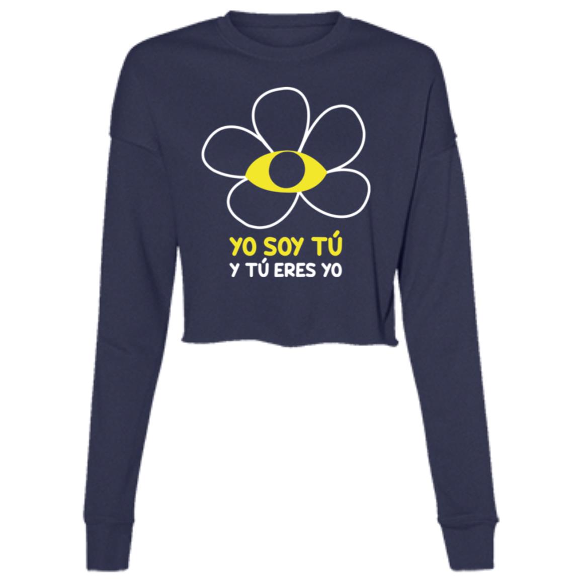 Ladies' Cropped Fleece Crew, Yo Soy Tú