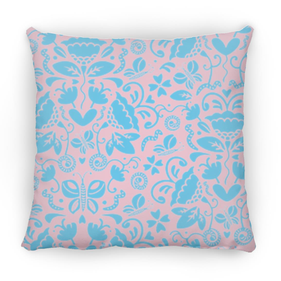 Large Square Pillow, Gusano Summer