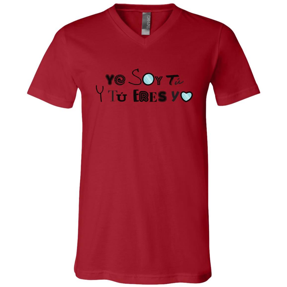 Unisex Jersey SS V-Neck T-Shirt, Yo Soy Tú - LOS GUSANOS