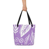 All-Over Print Large Tote Bag Summer Leaves - LOS GUSANOS