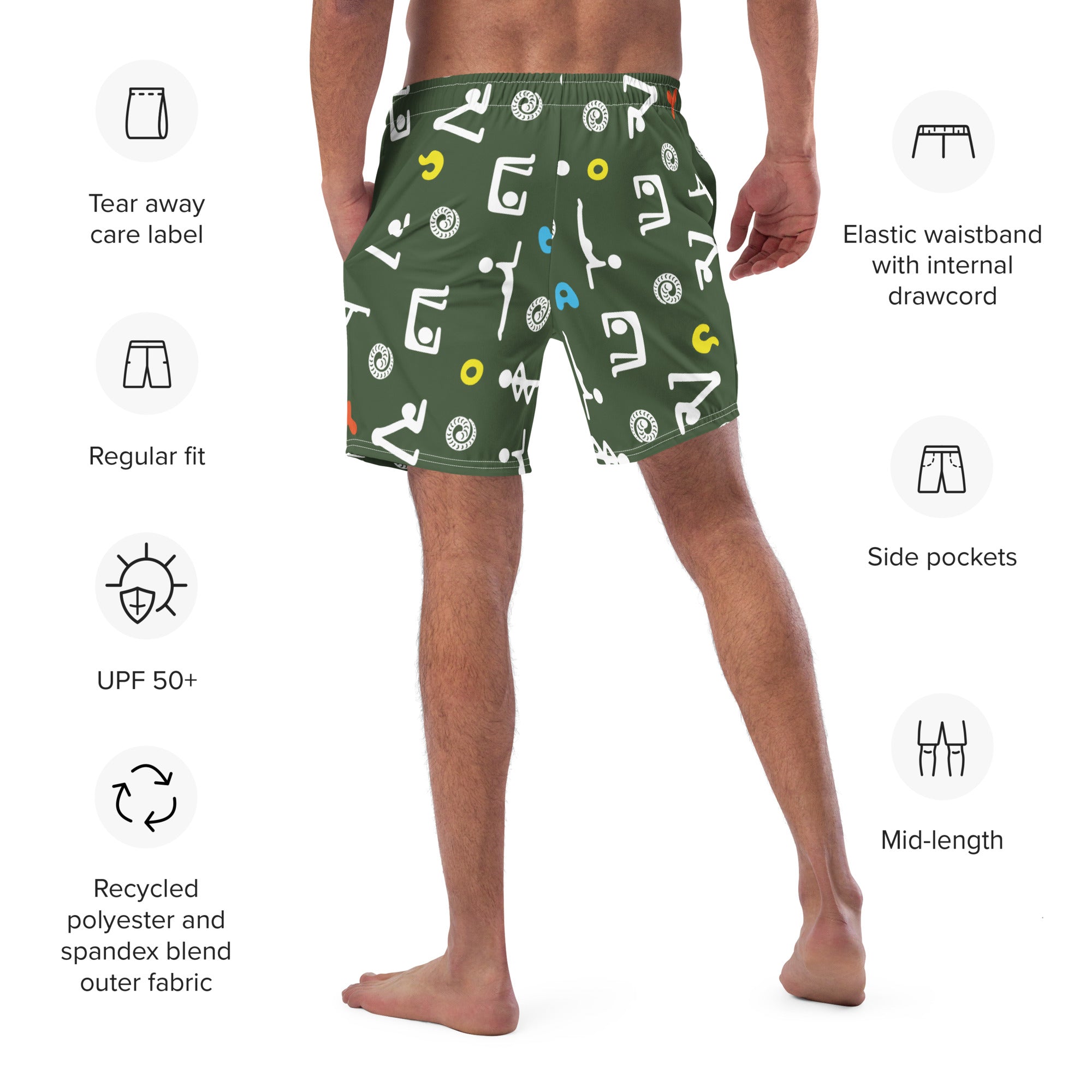 Men's swim trunks - LOS GUSANOS