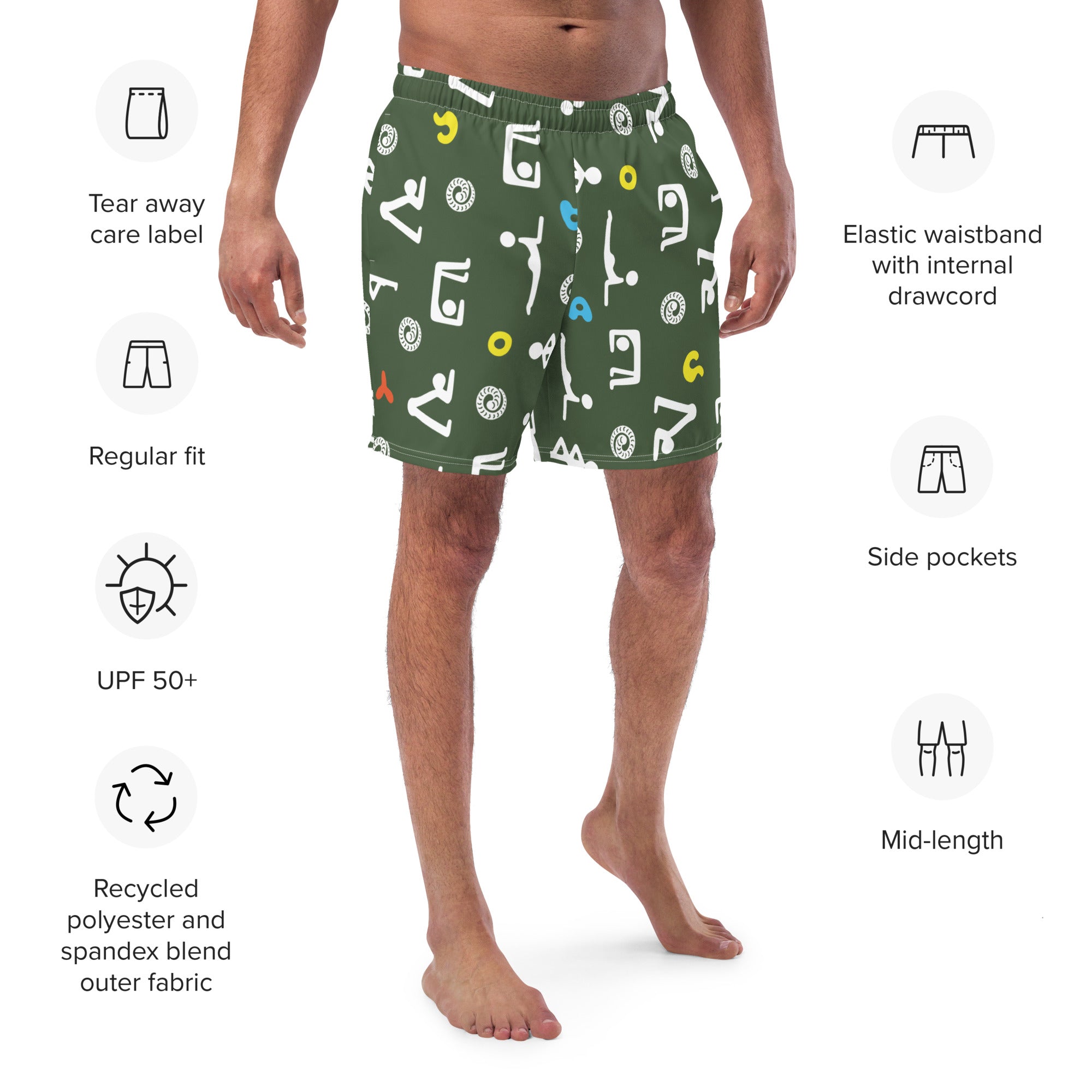 Men's swim trunks - LOS GUSANOS