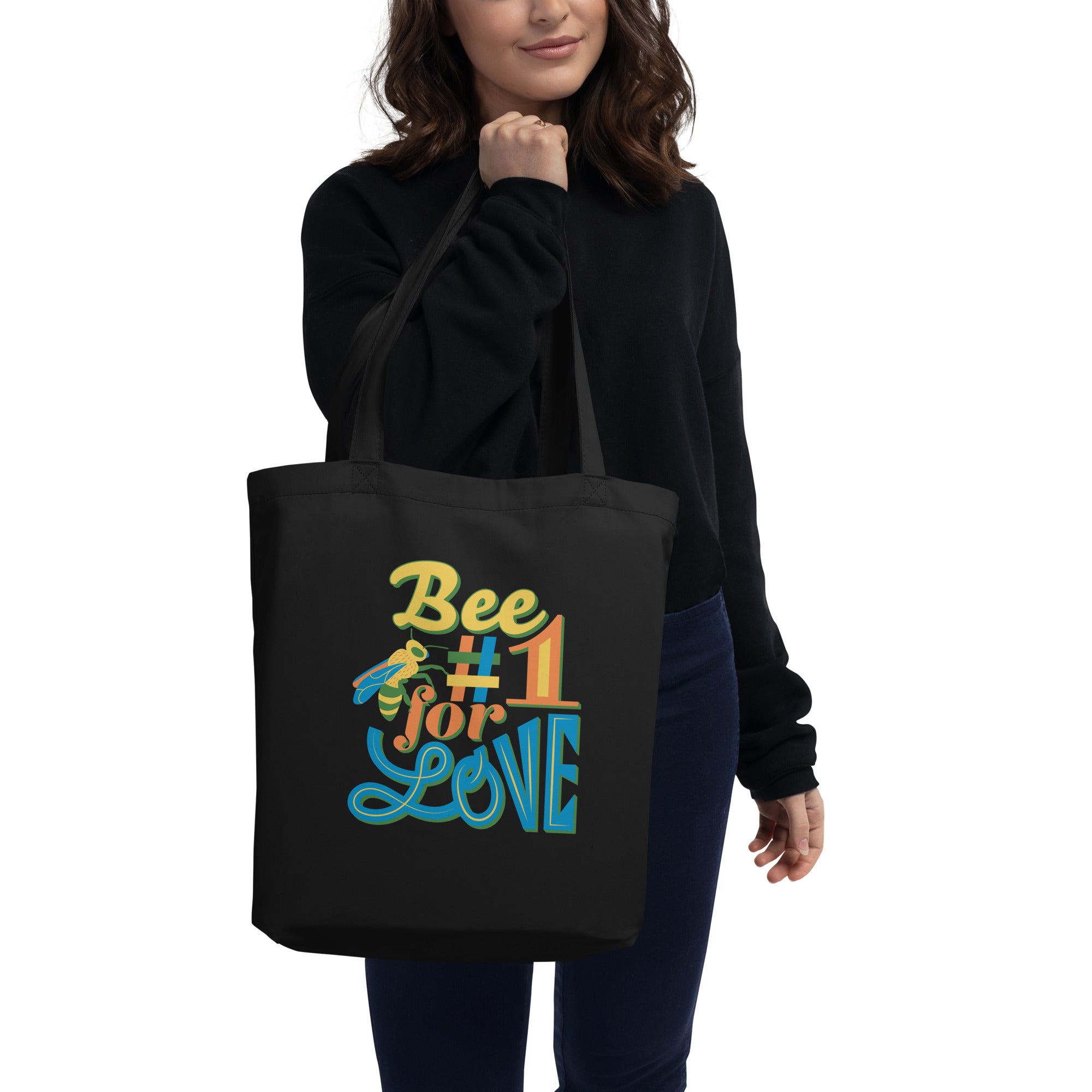 Eco Tote Bag, Bee #1 For Love - LOS GUSANOS