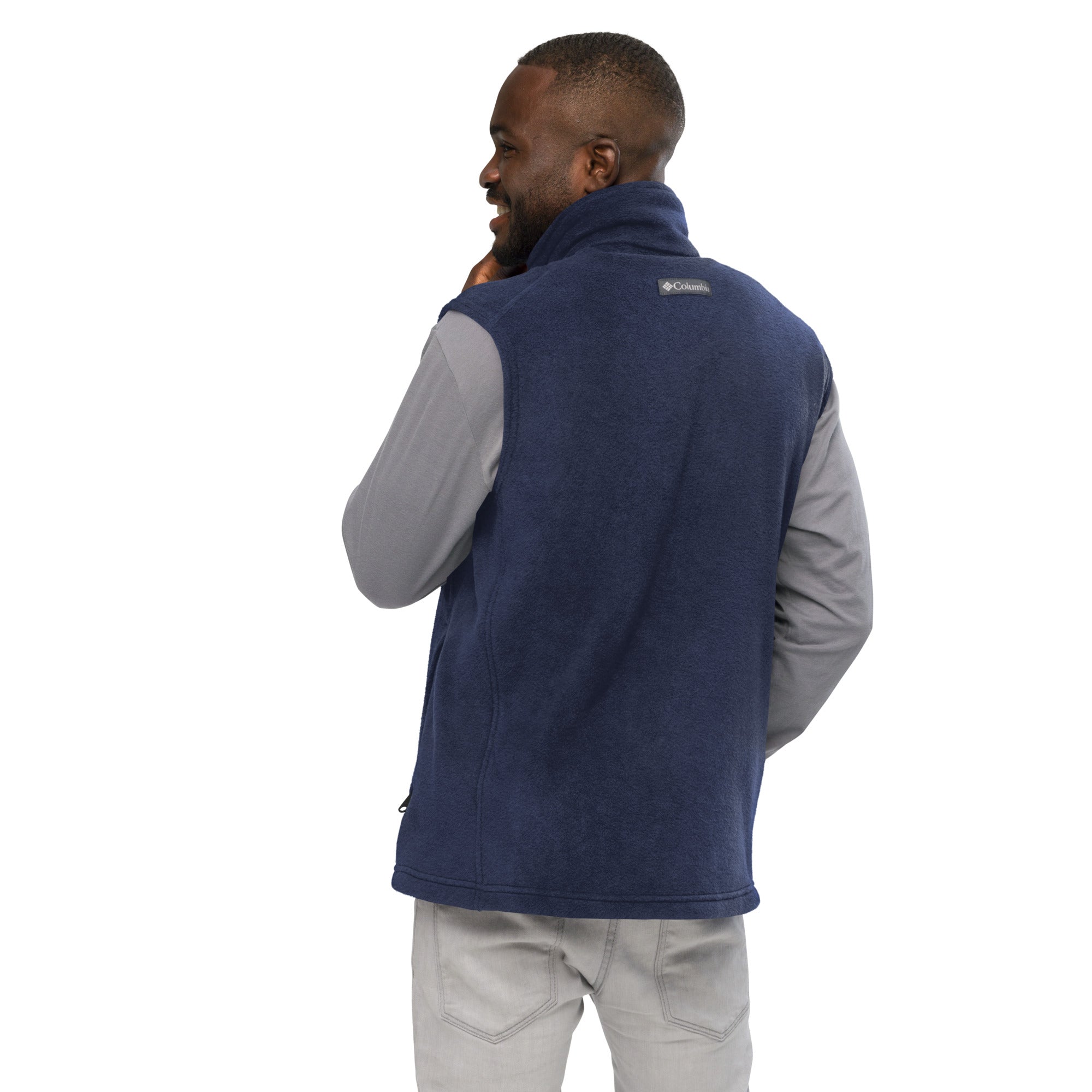 Men’s Columbia Fleece Vest - Amor Fati Embroidered Design by Los Gusanos | Essential Fleece for Comfort and Style