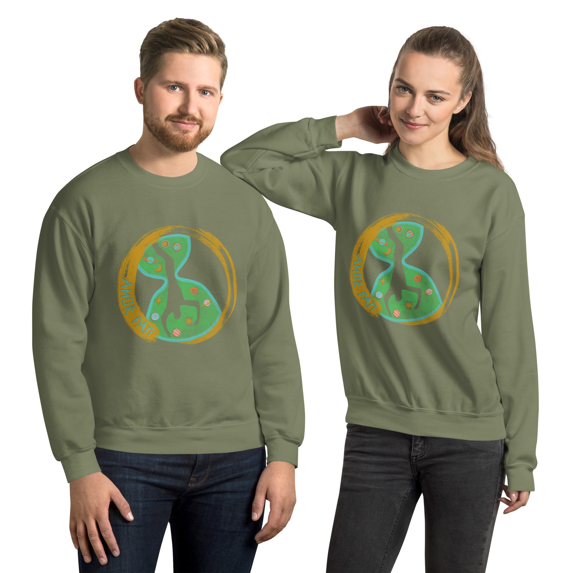 Unisex Sweatshirt - Amor Fati Design by Los Gusanos | Essential Graphic Sweatshirt for Men & Women