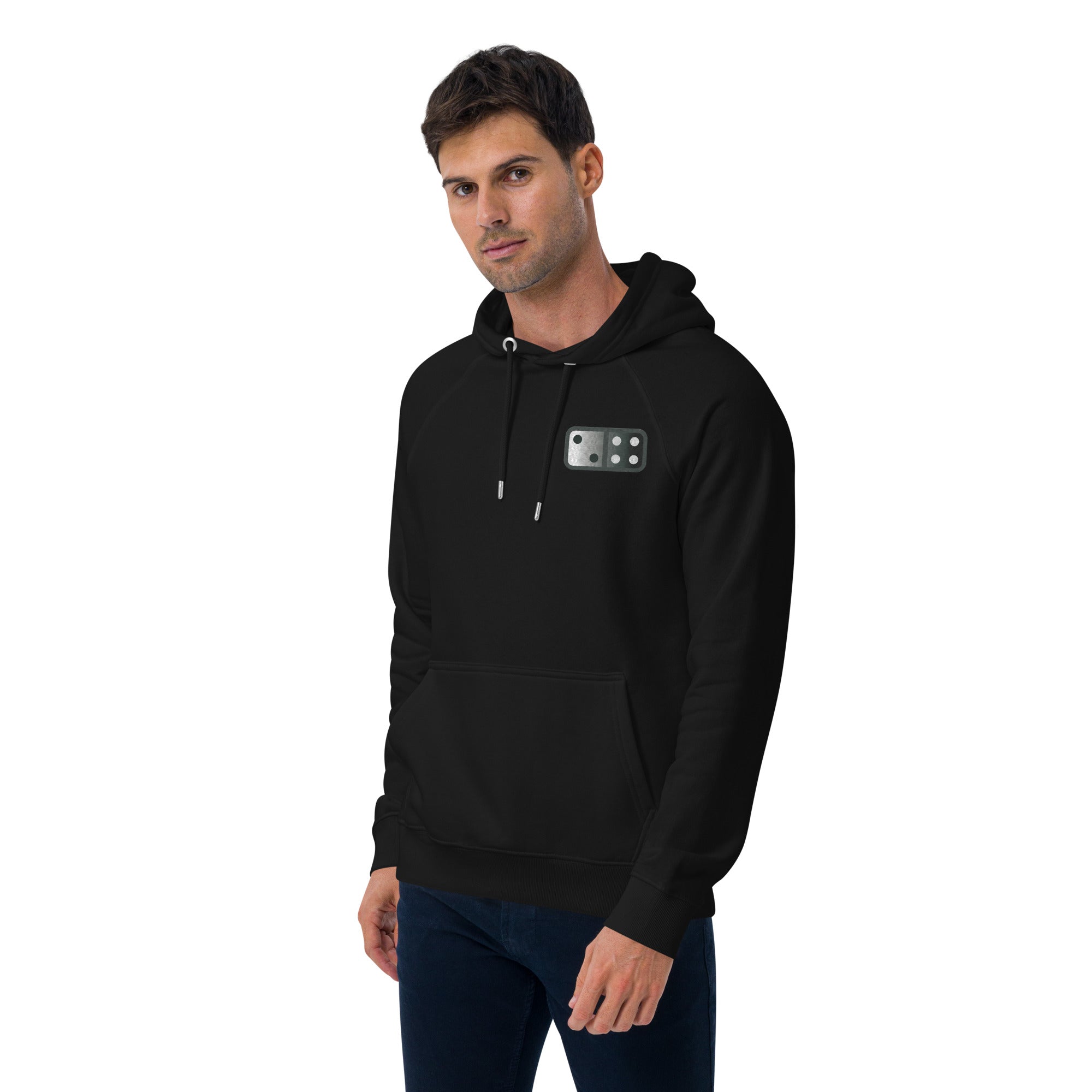 Eco raglan Unisex hoodie, 2024 Embroidered