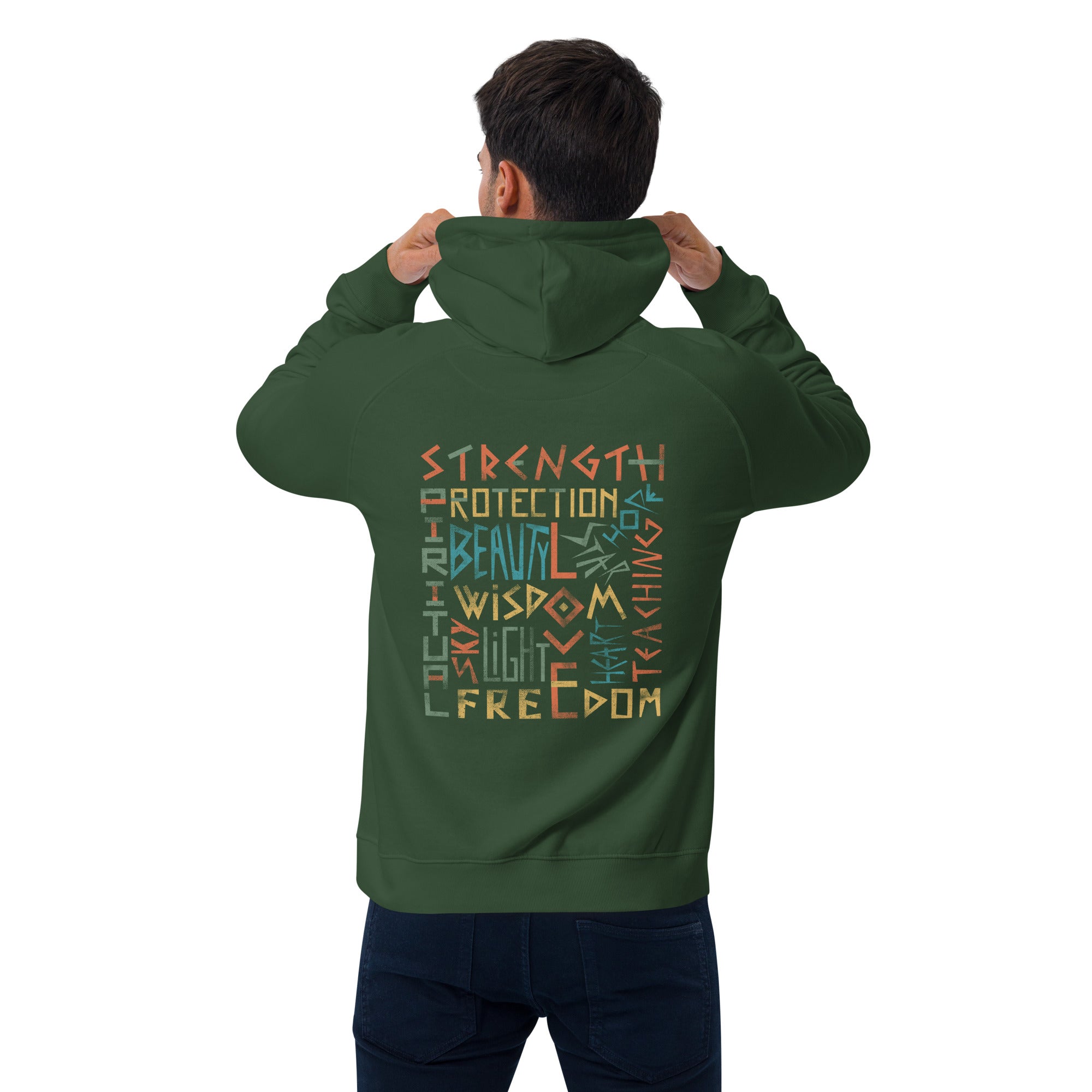 Eco Raglan Unisex Hoodie, Mother