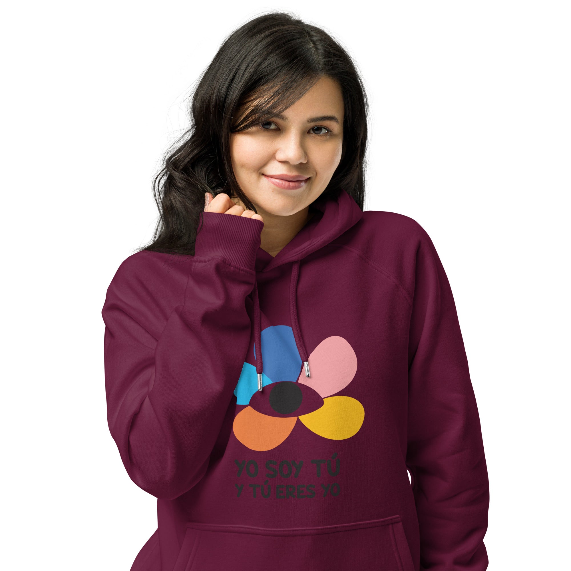 Eco raglan Unisex Hoodie, Yo Soy Tú - LOS GUSANOS