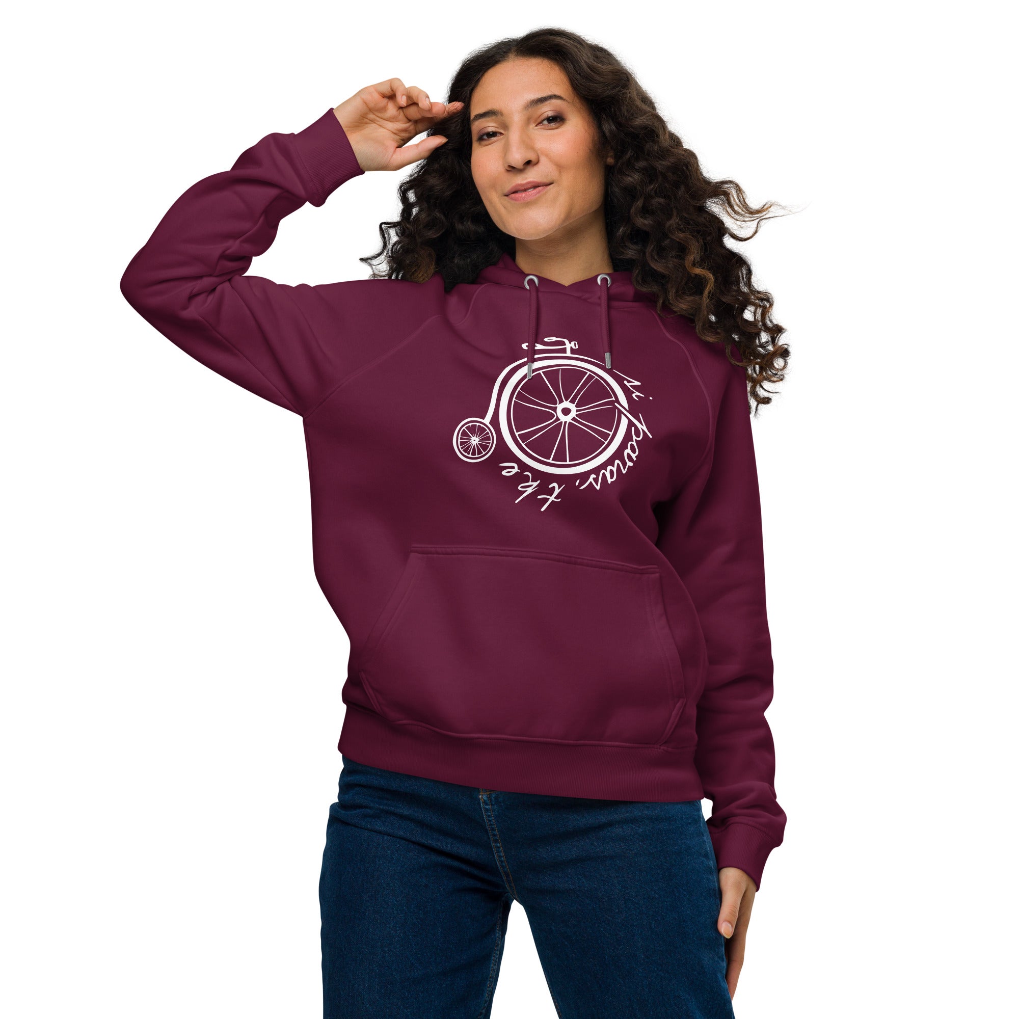 Unisex eco raglan hoodie, TKE