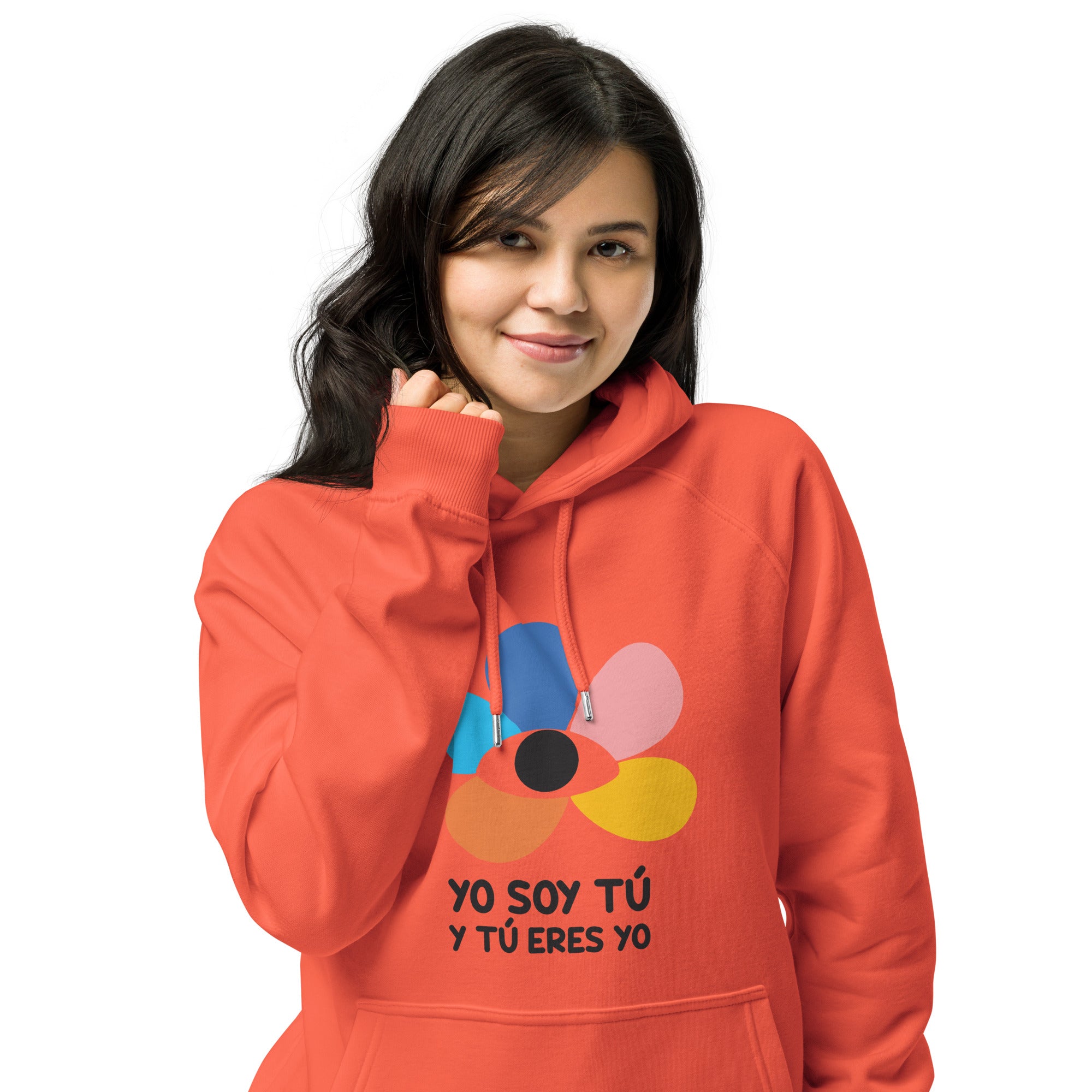 Eco raglan Unisex Hoodie, Yo Soy Tú