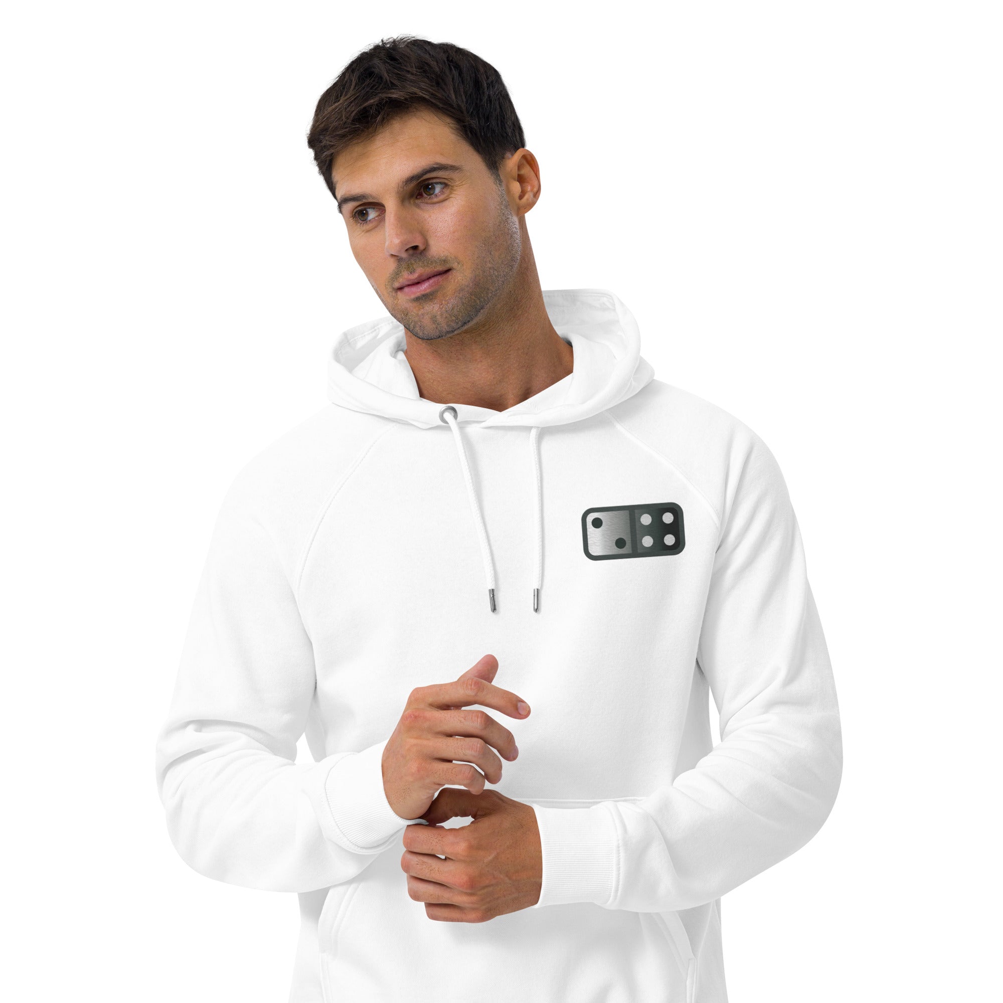 Eco raglan Unisex hoodie, 2024 Embroidered