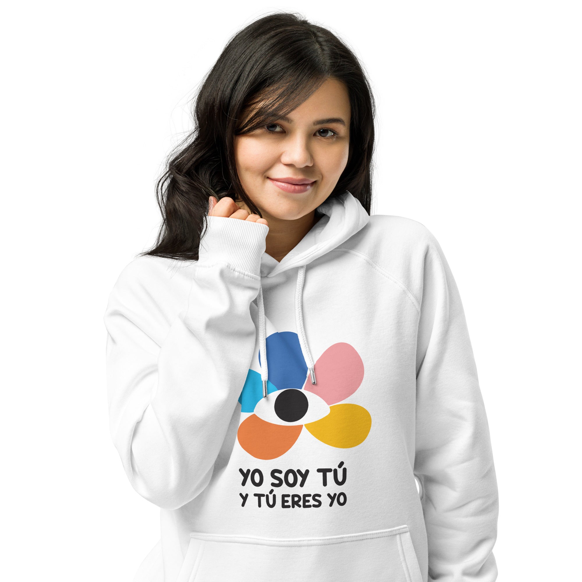 Eco raglan Unisex Hoodie, Yo Soy Tú - LOS GUSANOS