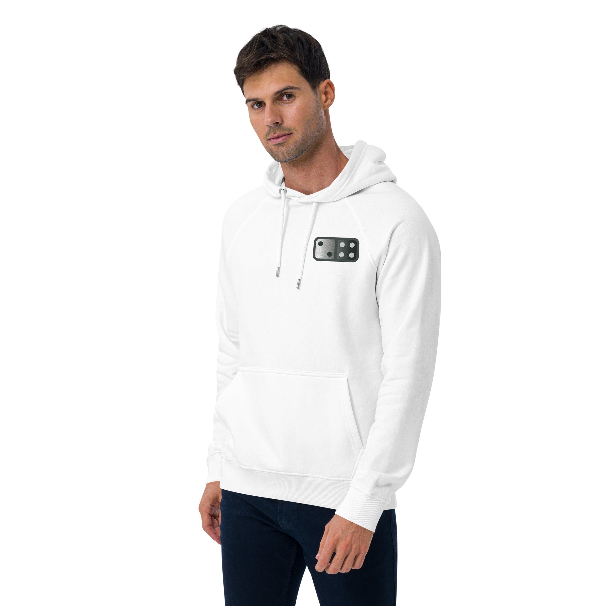 Eco raglan Unisex hoodie, 2024 Embroidered