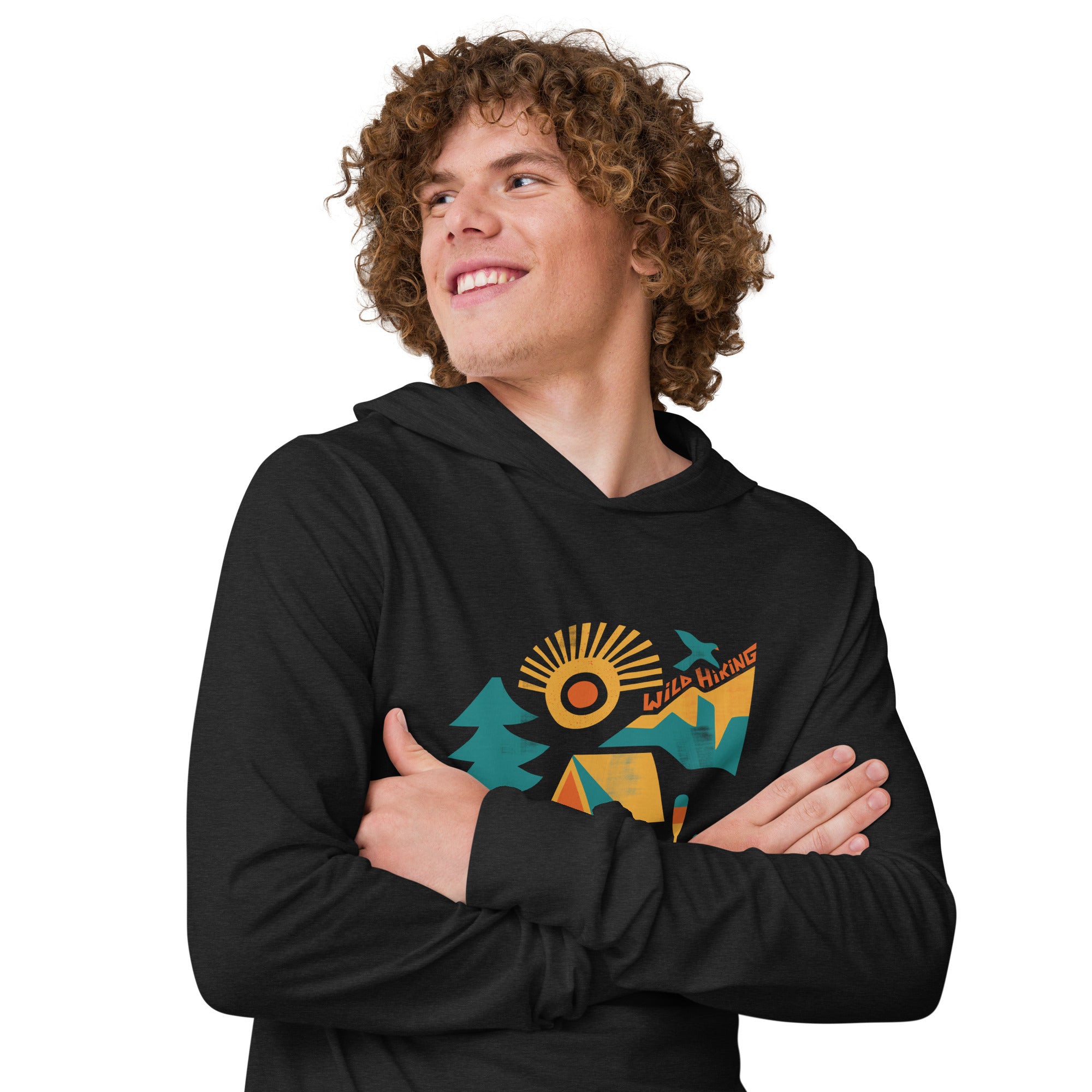 Hooded long-sleeve tee, Wild Hiking