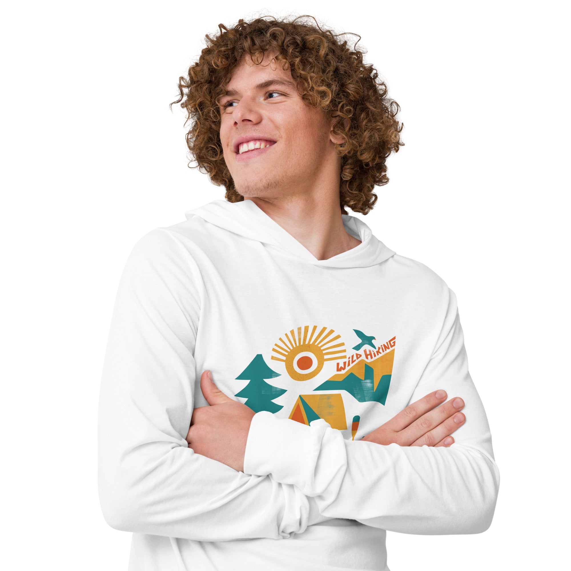 Hooded long-sleeve tee, Wild Hiking