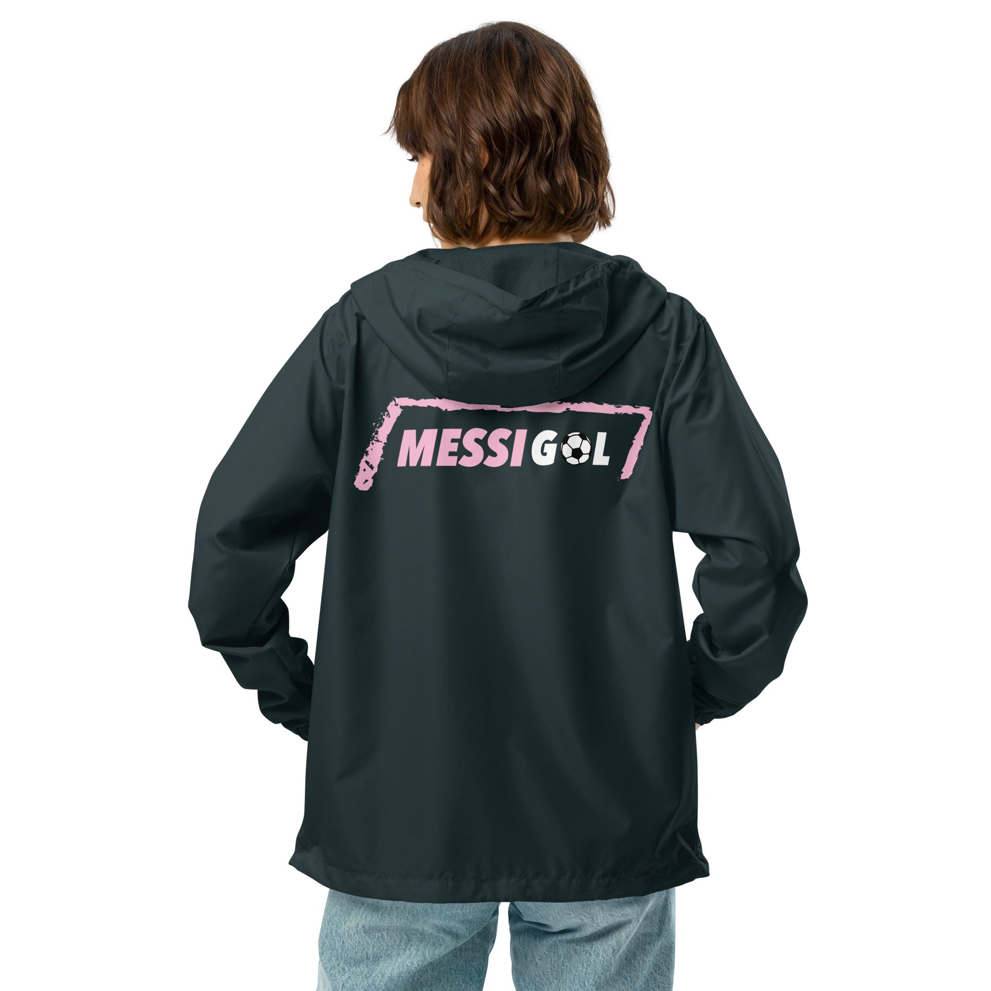 Lightweight zip up Unisex windbreaker, MessiGol