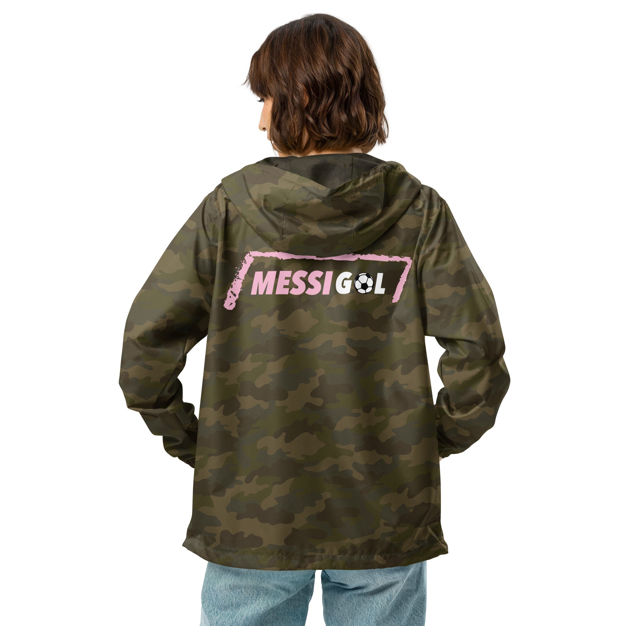 Lightweight zip up Unisex windbreaker, MessiGol