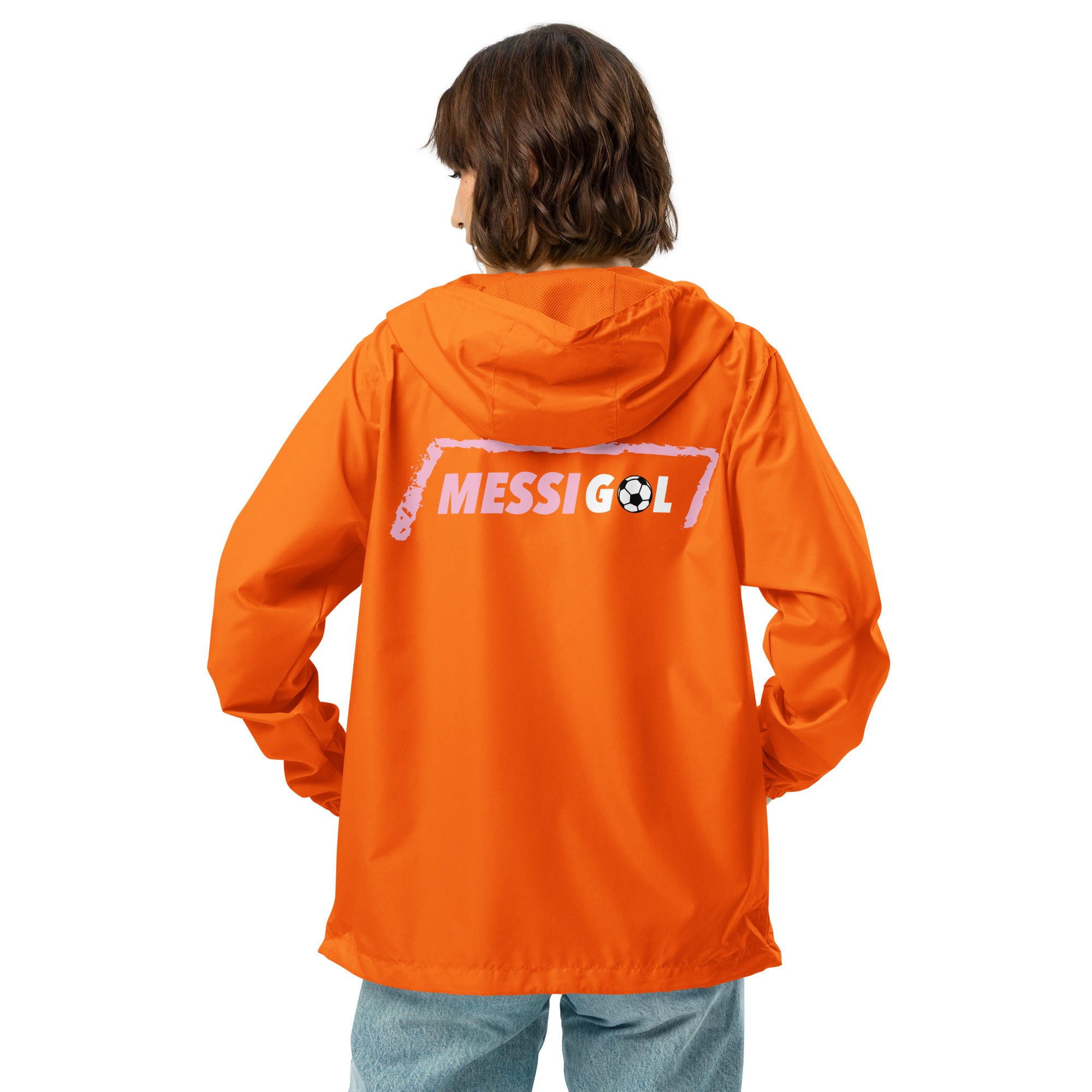 Lightweight zip up Unisex windbreaker, MessiGol