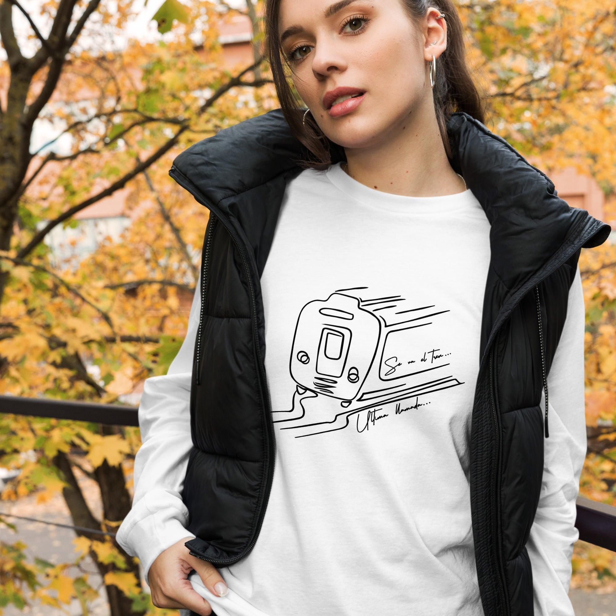 Unisex Long Sleeve Tee, Tren - LOS GUSANOS