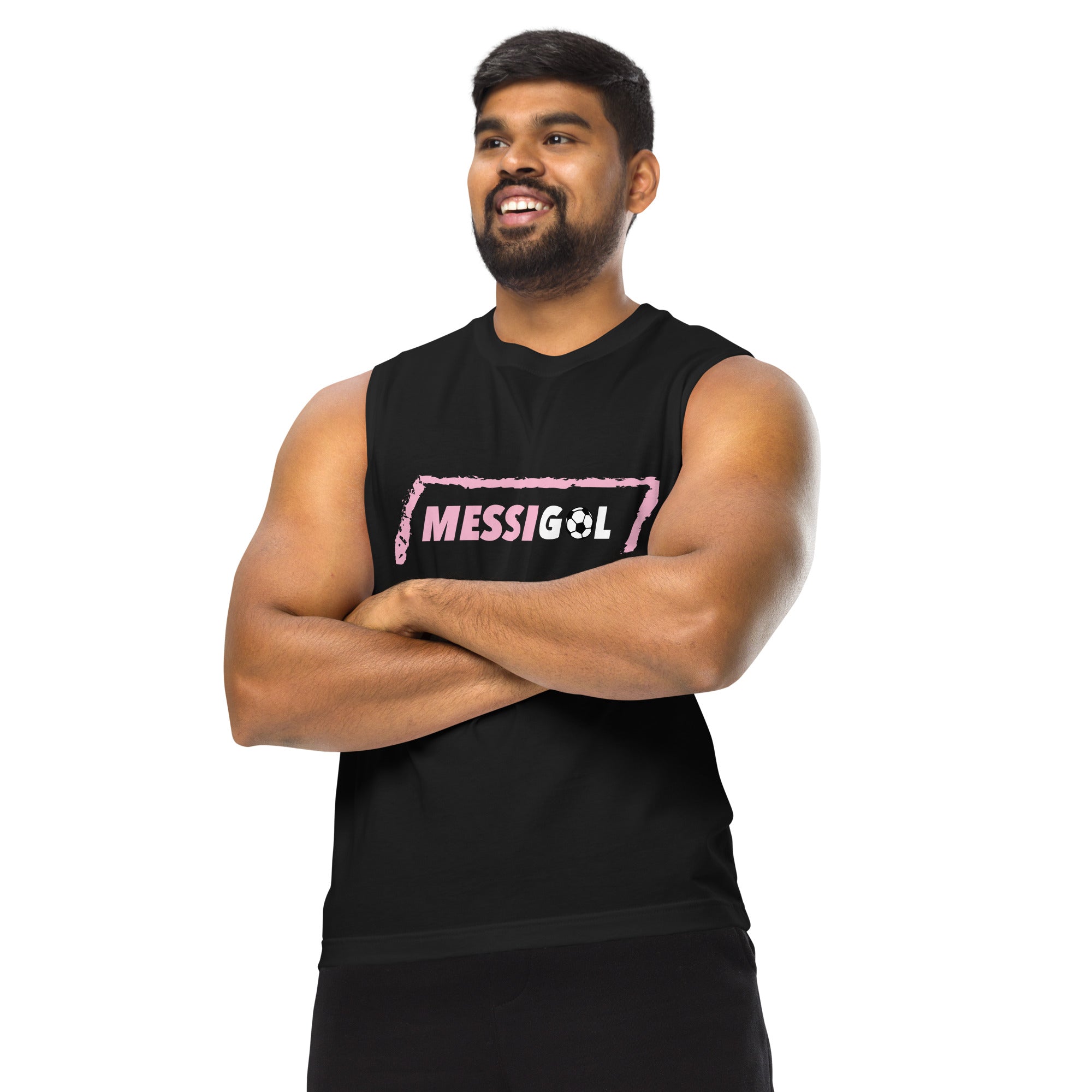 Muscle Shirt for Man, MessiGol - LOS GUSANOS