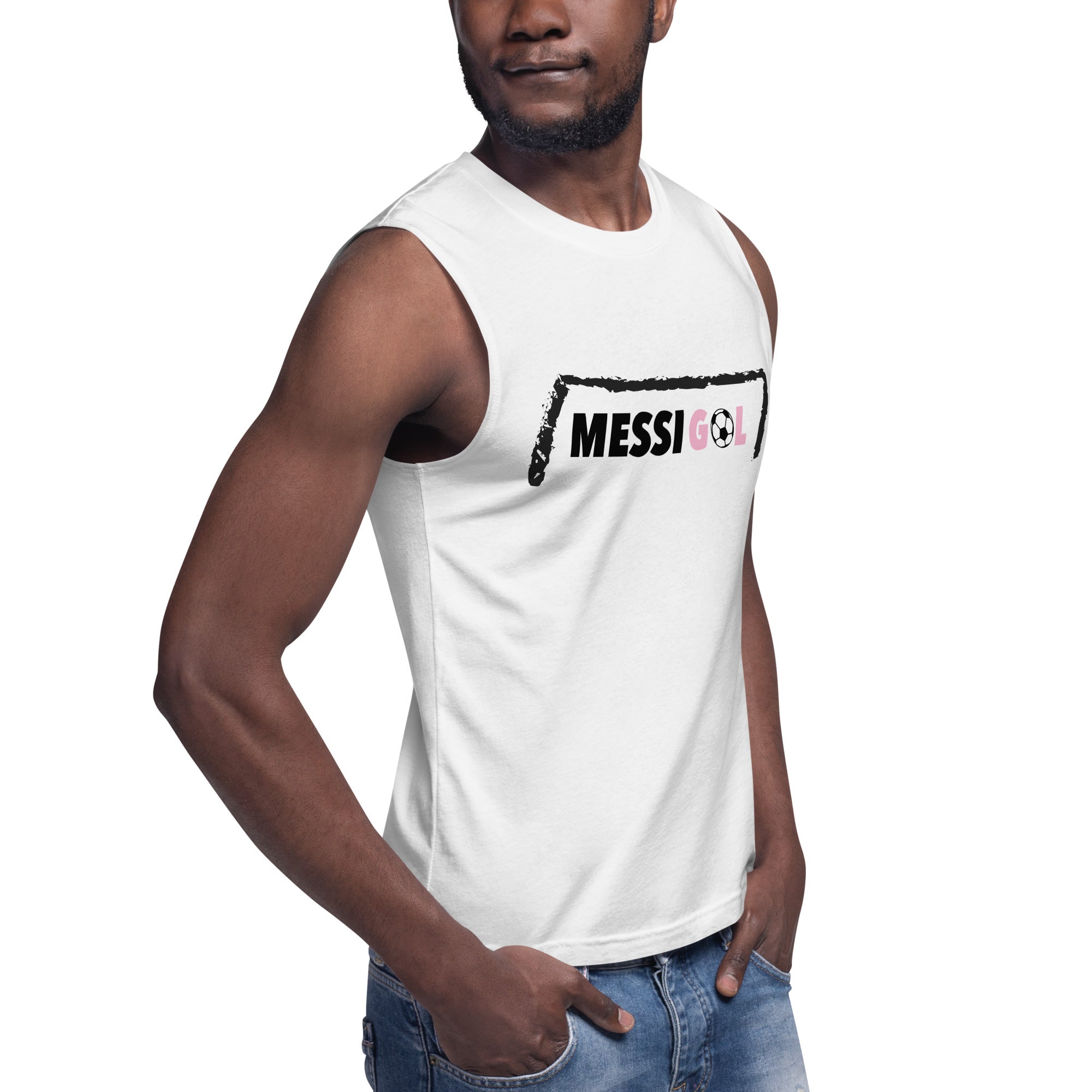 Muscle Shirt for Man, MessiGol - LOS GUSANOS