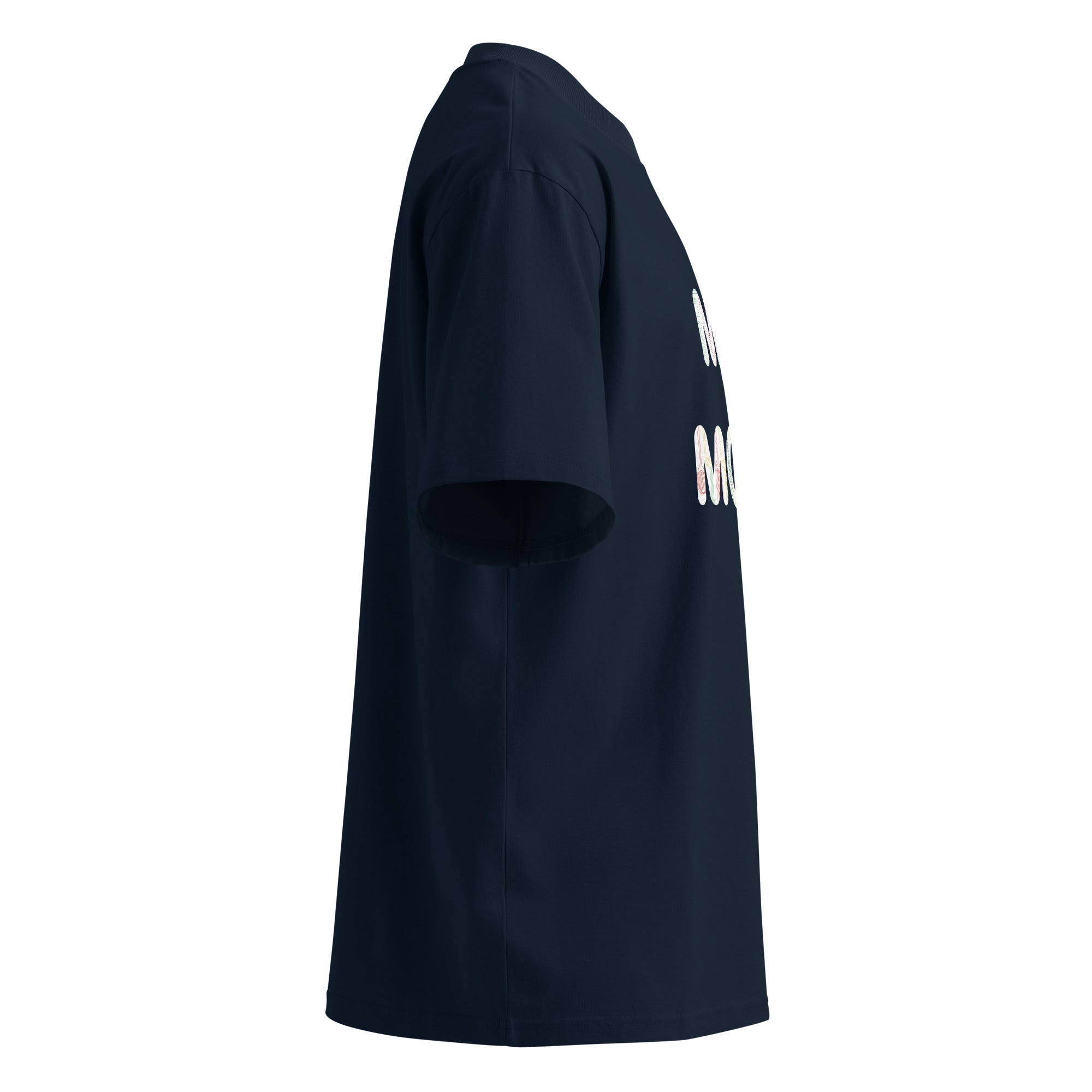 Unisex Oversized High Neck Tee with “Mia Mom” Soul – Organic & Bold