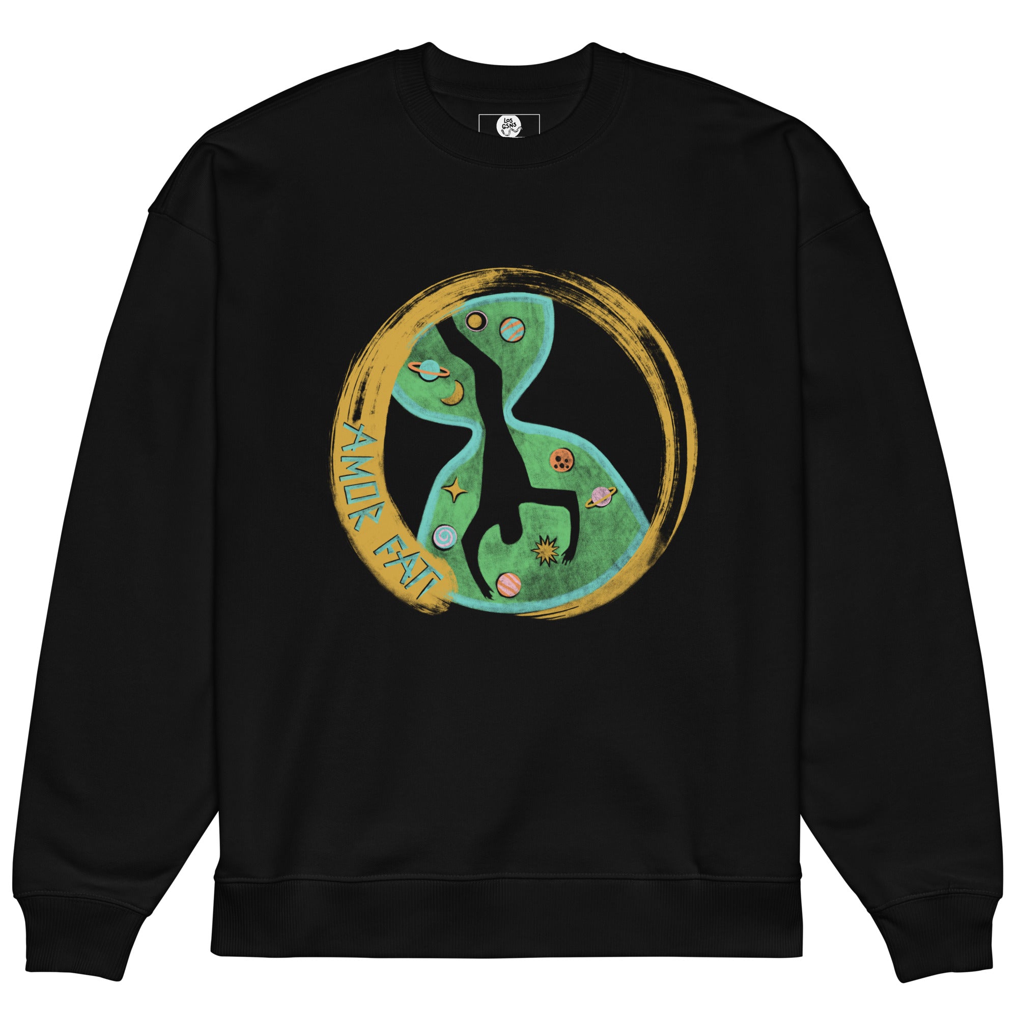 Unisex organic oversized sweatshirt, Amor Fati