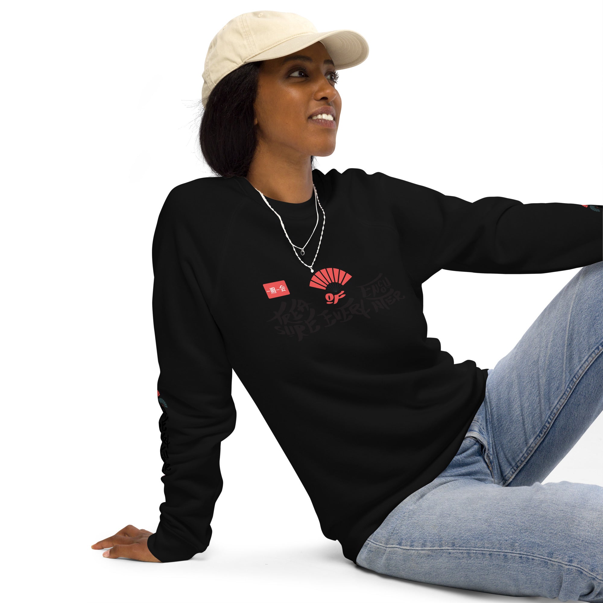 Unisex sweatshirt raglan, An Encounter - LOS GUSANOS