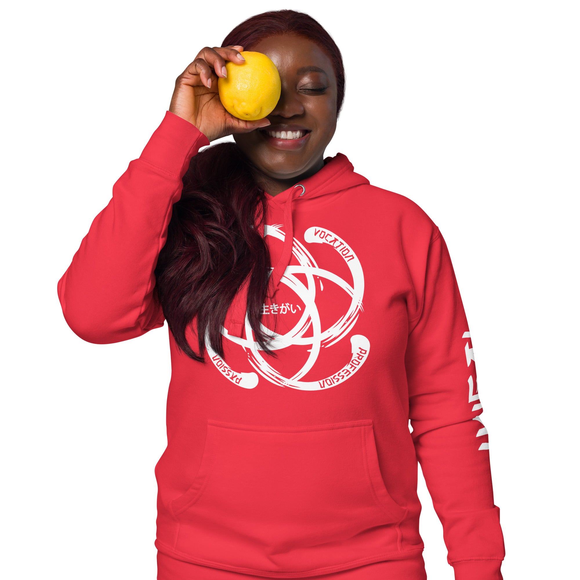 Unisex Ikigai Hoodie by Los Gusanos - Essential Customizable Hoodie to Represent Your Style