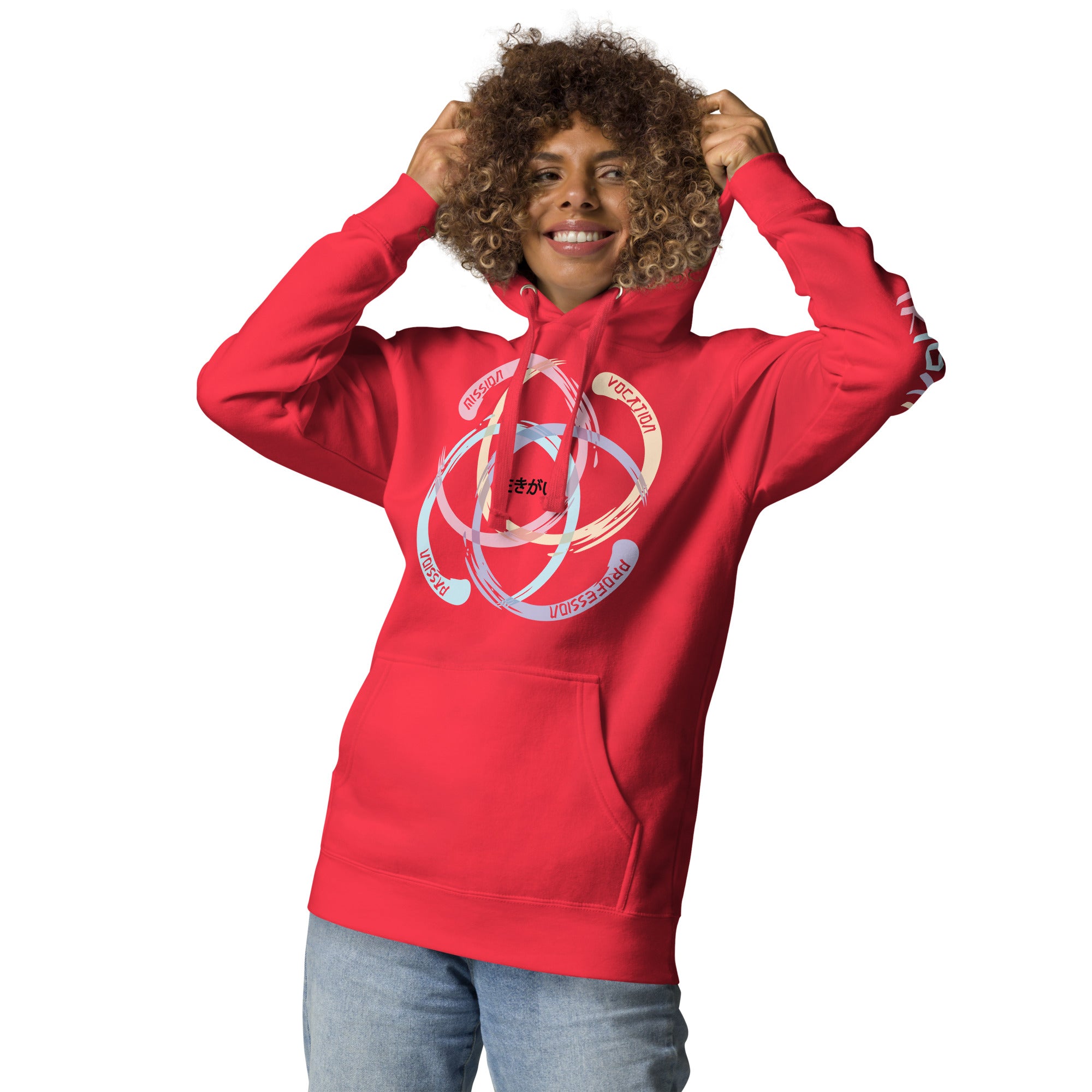 Unisex Ikigai Hoodie by Los Gusanos - Essential Customizable Hoodie to Represent Your Style