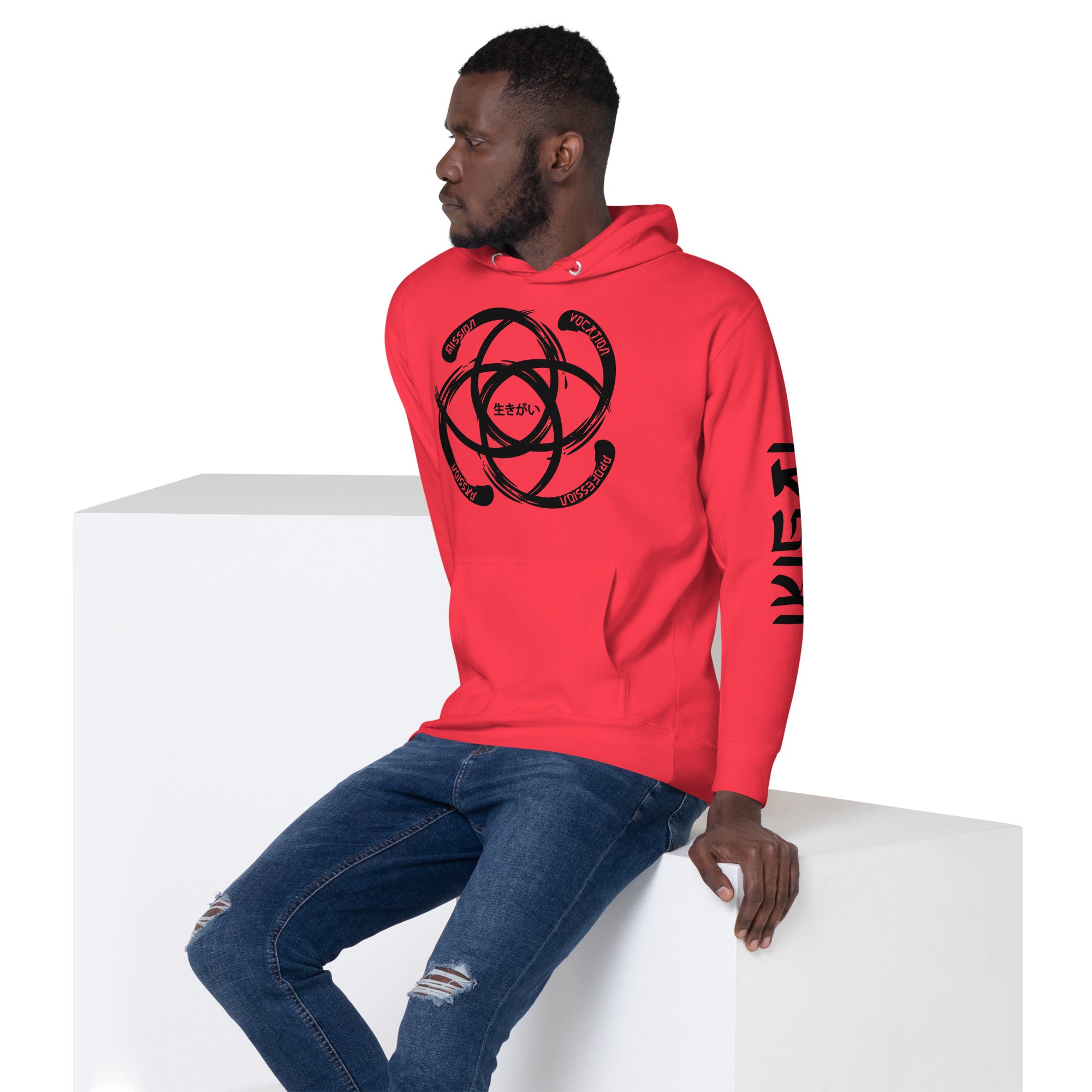 Unisex Ikigai Hoodie by Los Gusanos - Essential Customizable Hoodie to Represent Your Style