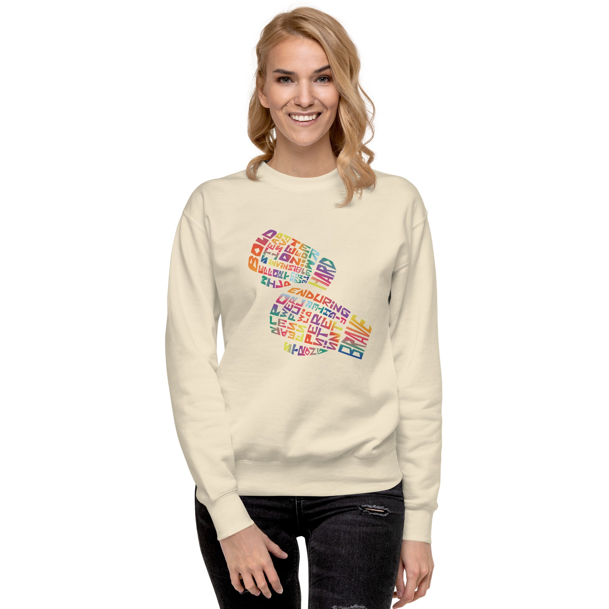 Unisex Premium Sweatshirt - Spirit Strike Digital Print by Los Gusanos | Custom Graphic Sweatshirt for Men & Women