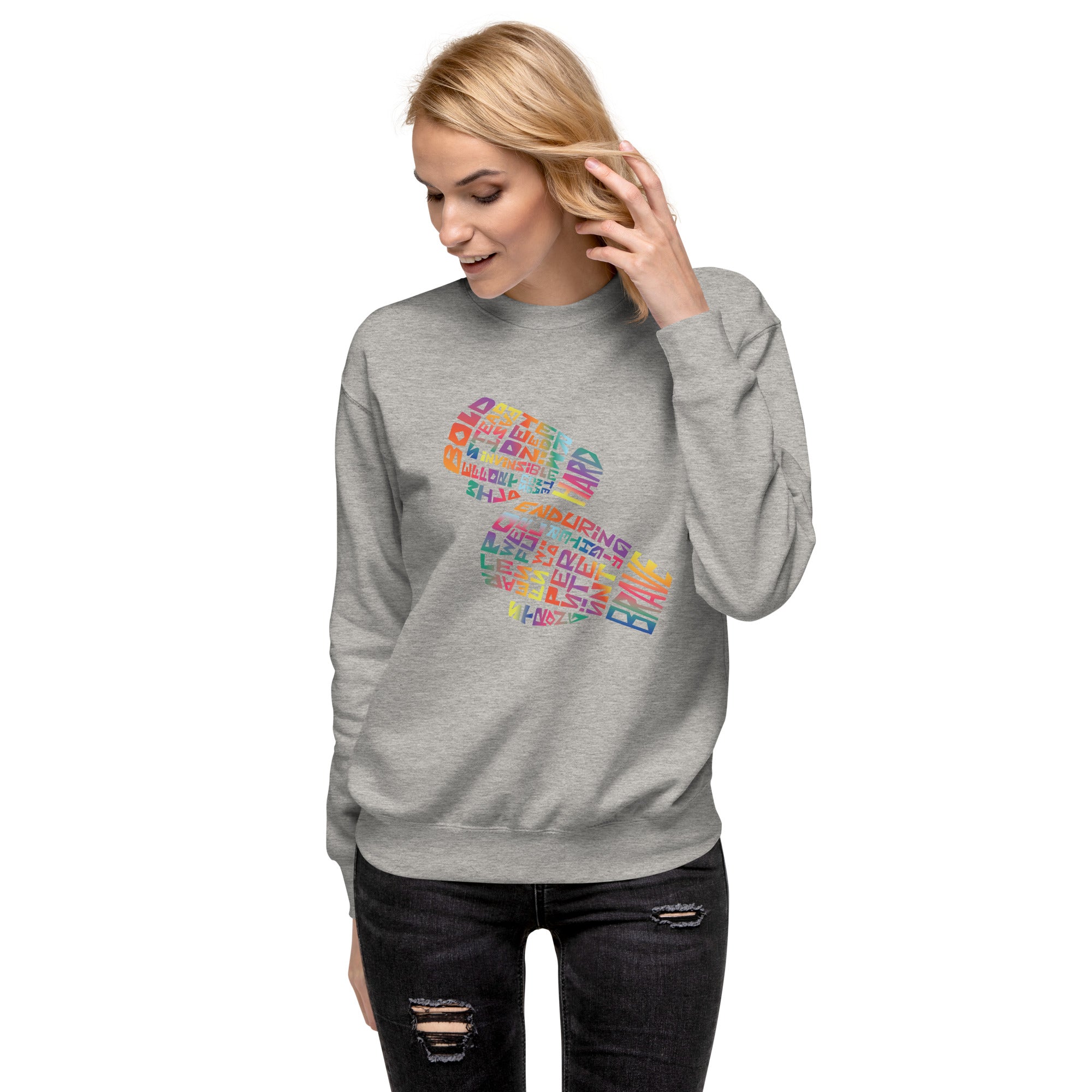 Unisex Premium Sweatshirt - Spirit Strike Digital Print by Los Gusanos | Custom Graphic Sweatshirt for Men & Women