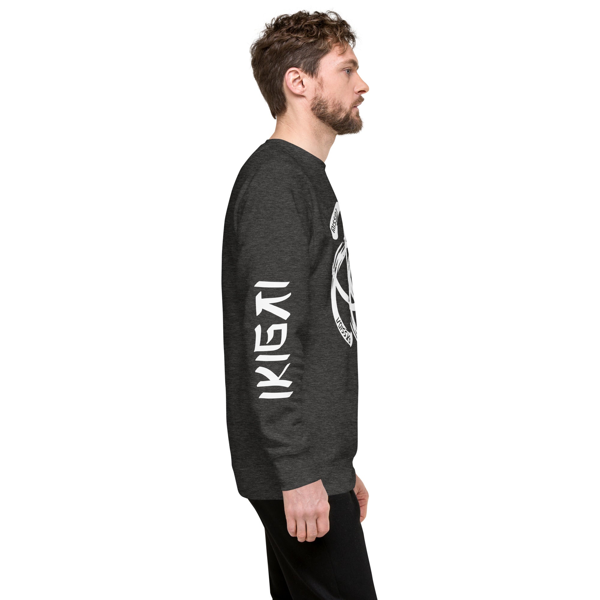 Unisex Premium Sweatshirt - Ikigai Digital Print Design by Los Gusanos | Custom Graphic Sweatshirt for Men & Women