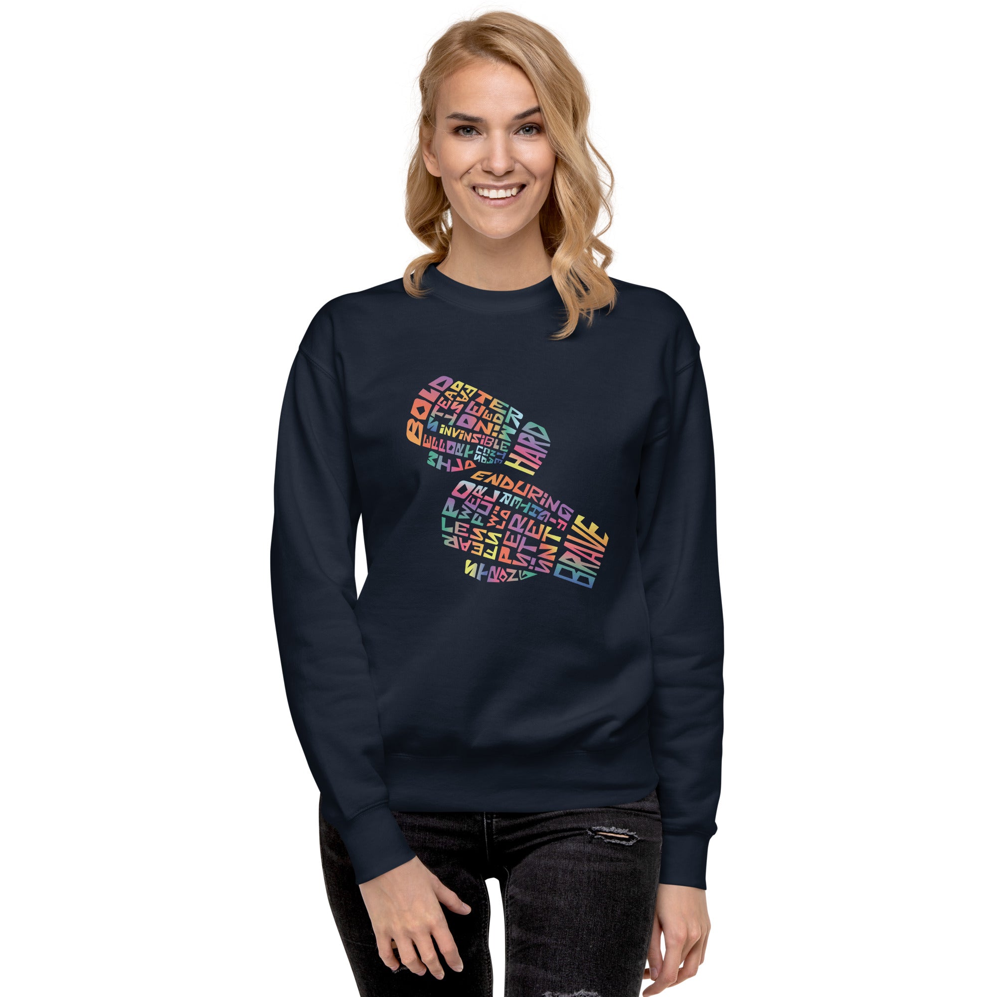 Unisex Premium Sweatshirt - Spirit Strike Digital Print by Los Gusanos | Custom Graphic Sweatshirt for Men & Women