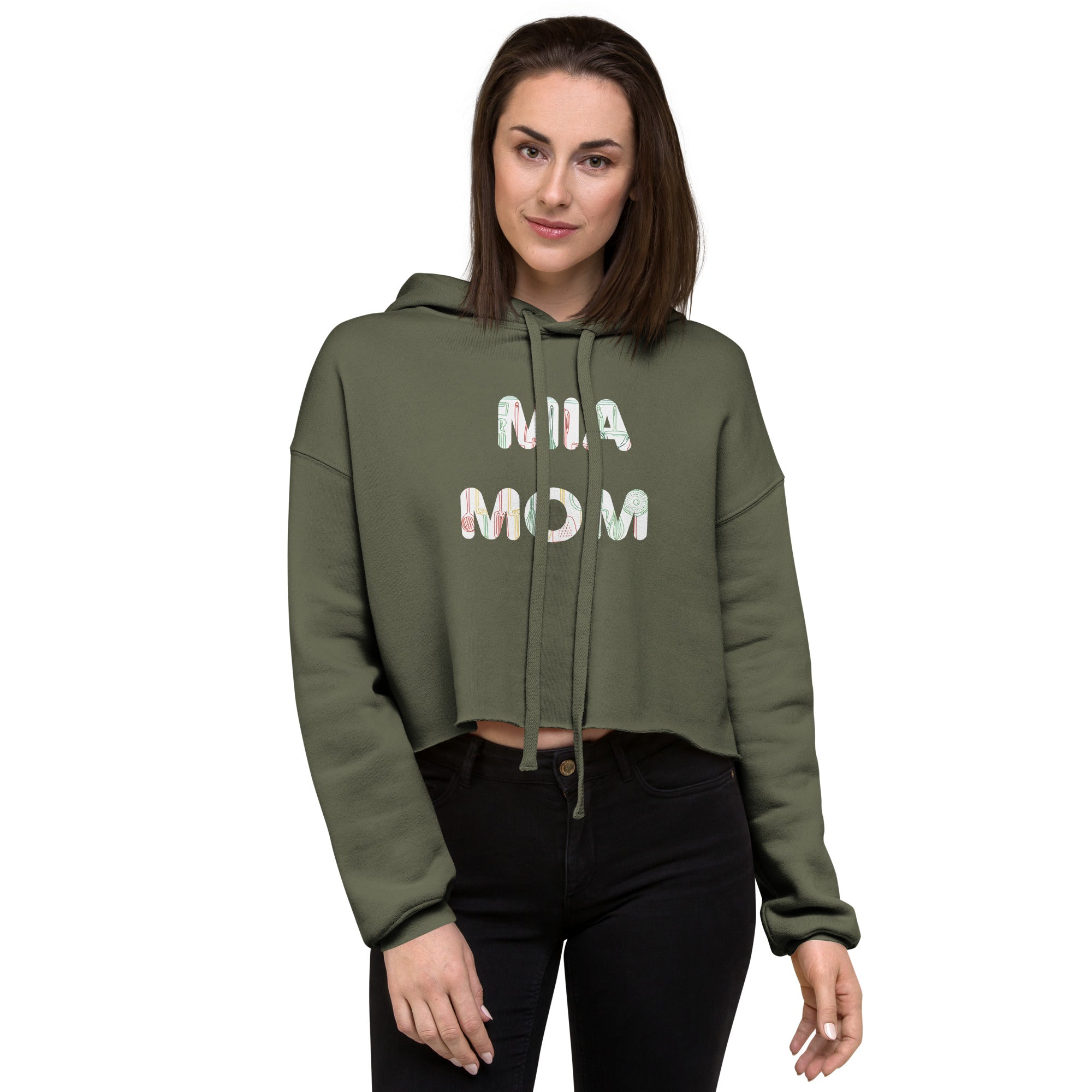Cropped Hoodie with “Mia Mom” Vibe – Style, Comfort & Character