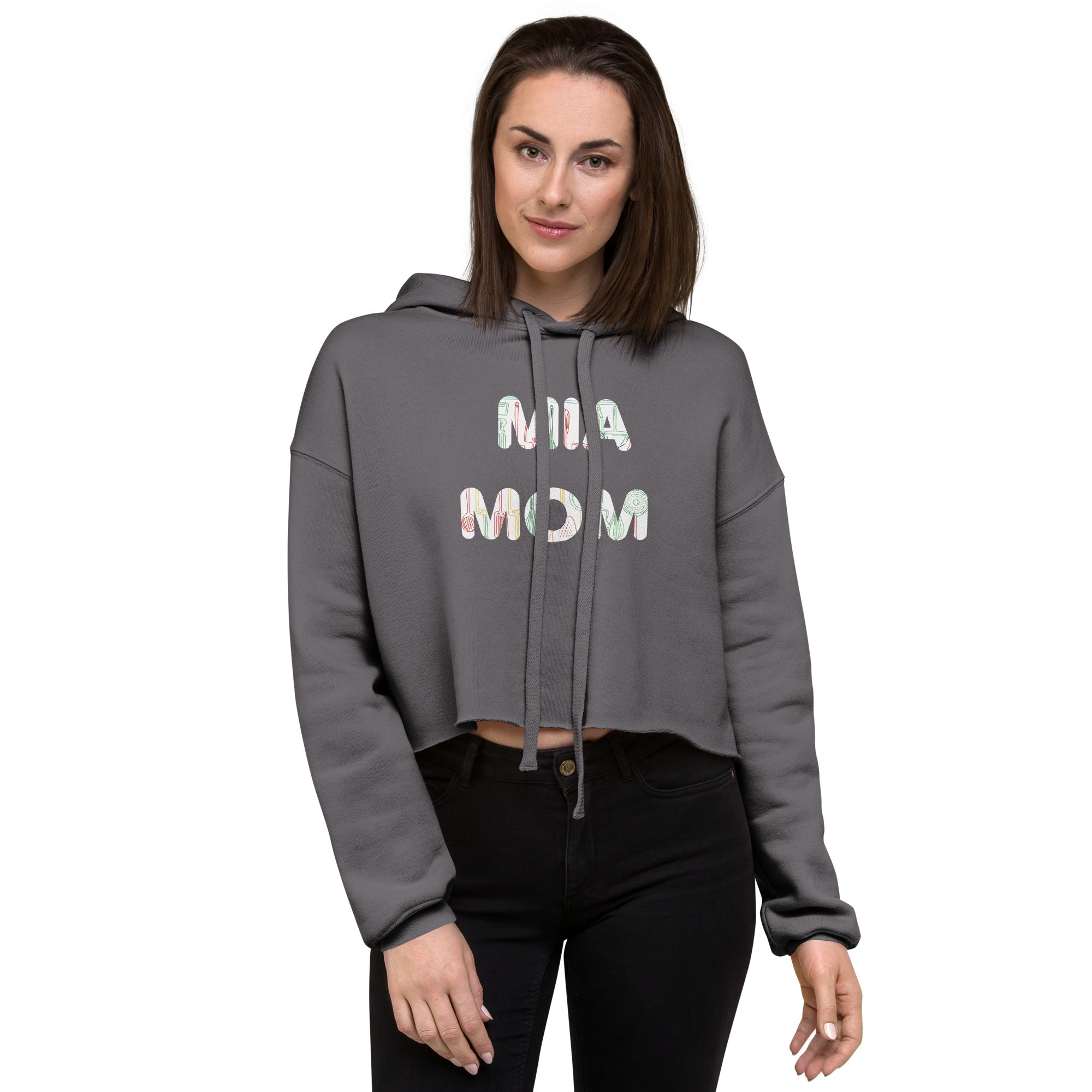 Cropped Hoodie with “Mia Mom” Vibe – Style, Comfort & Character
