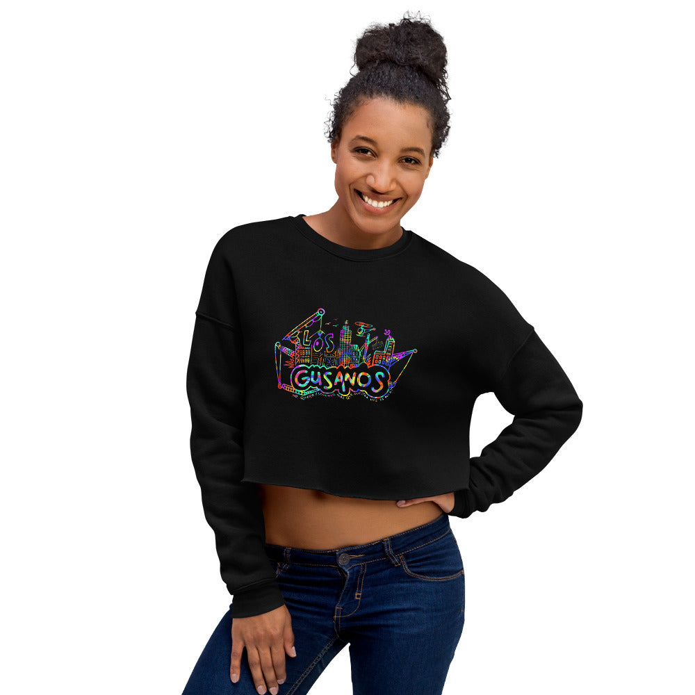 Crop Sweatshirt Downtown Los Gusanos - LOS GUSANOS