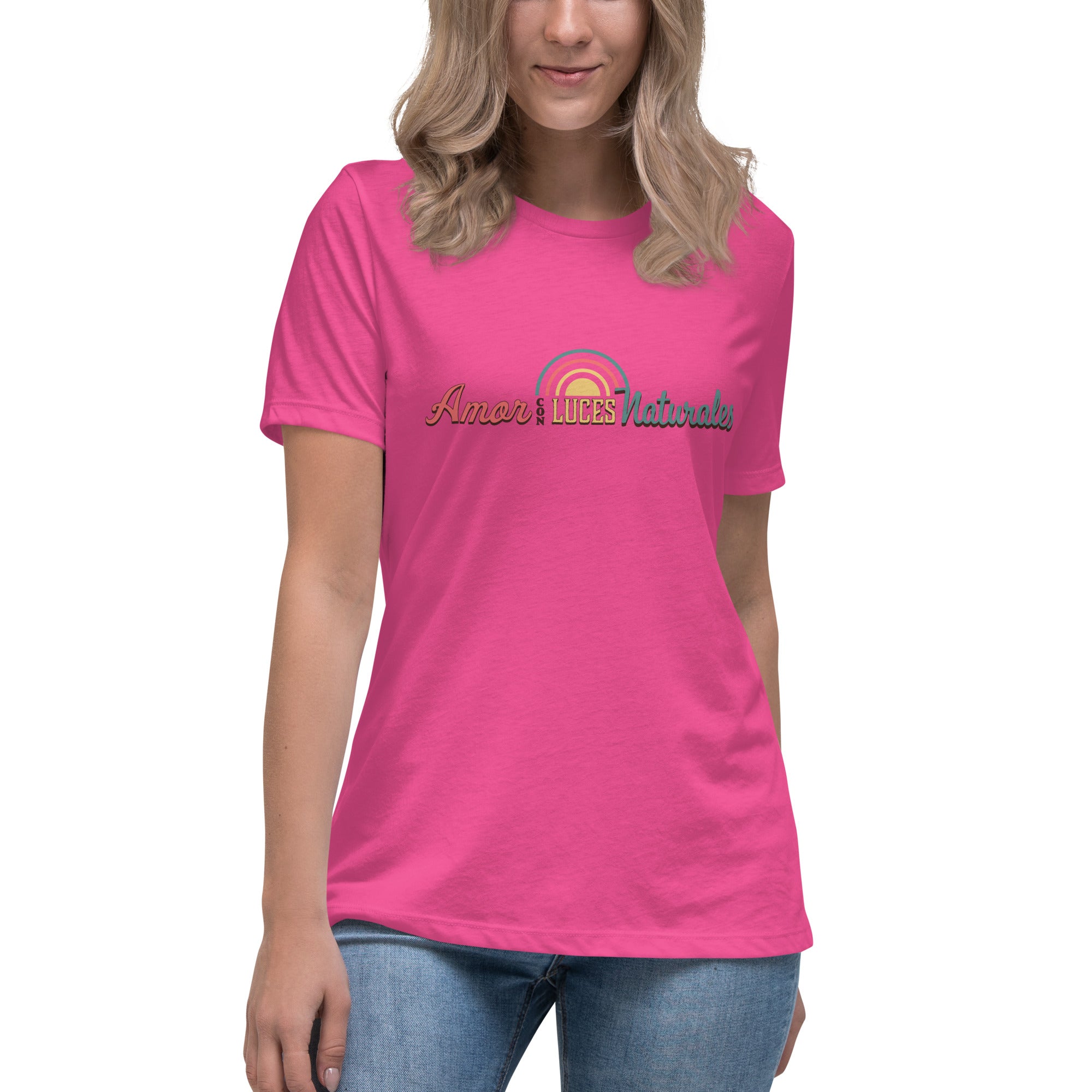 Relaxed Women's T-shirt, Amor con Luces Naturales