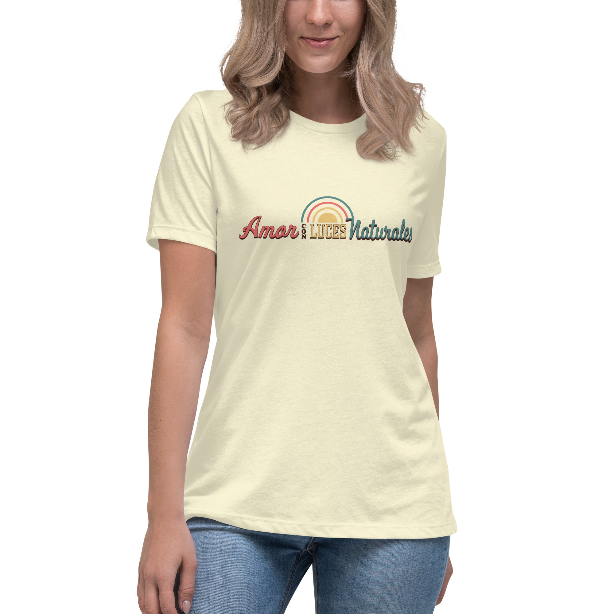 Relaxed Women's T-shirt, Amor con Luces Naturales