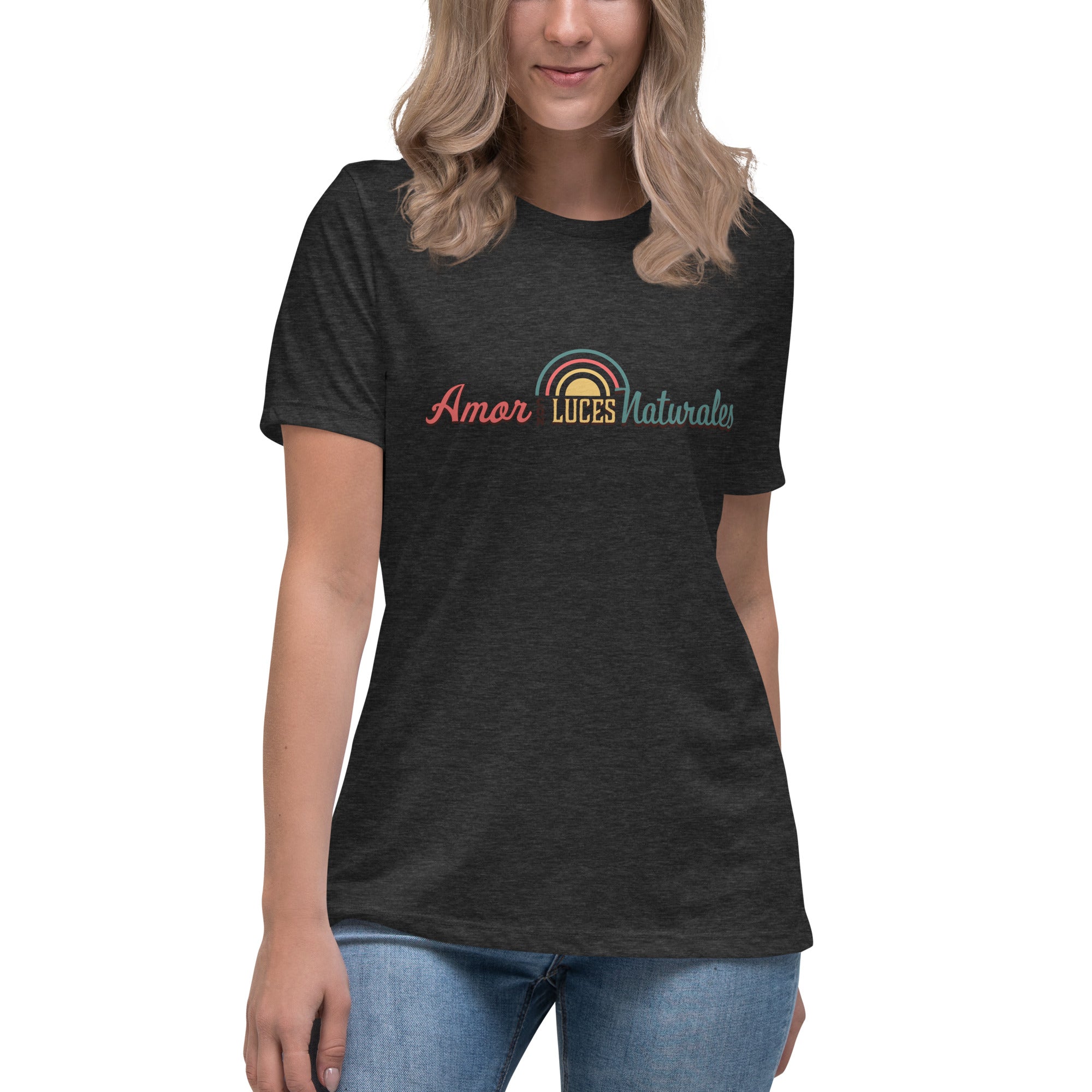 Relaxed Women's T-shirt, Amor con Luces Naturales - LOS GUSANOS
