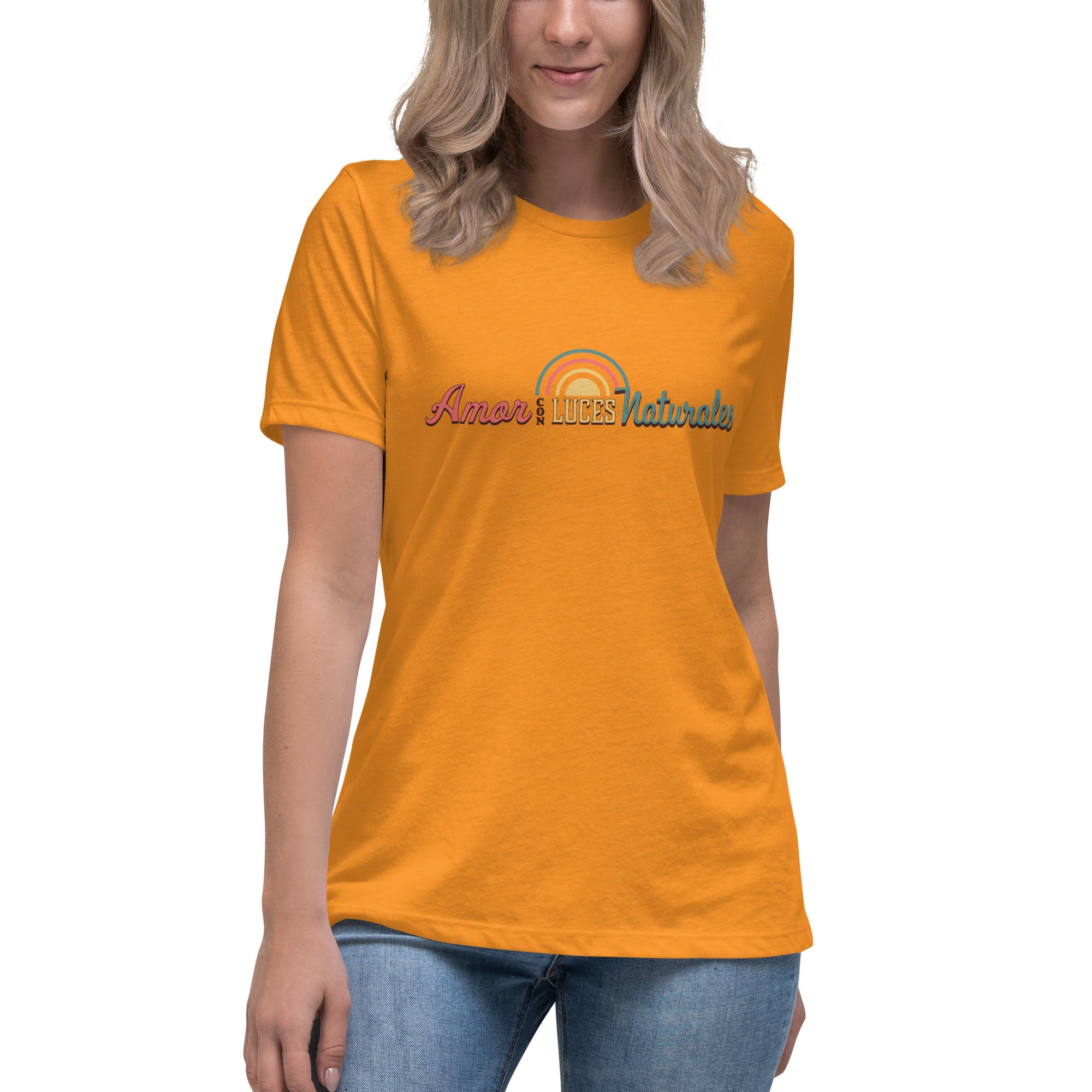 Relaxed Women's T-shirt, Amor con Luces Naturales