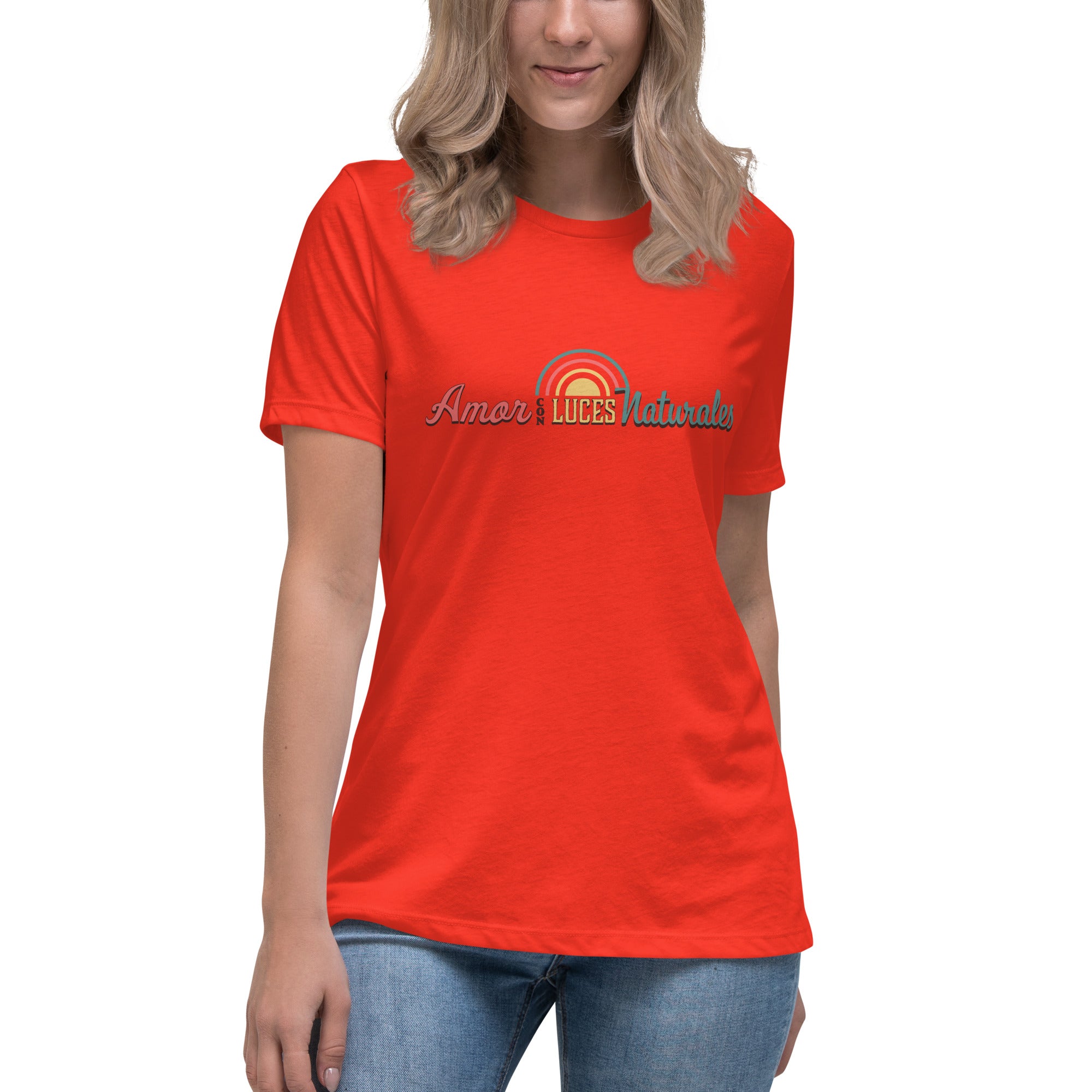 Relaxed Women's T-shirt, Amor con Luces Naturales