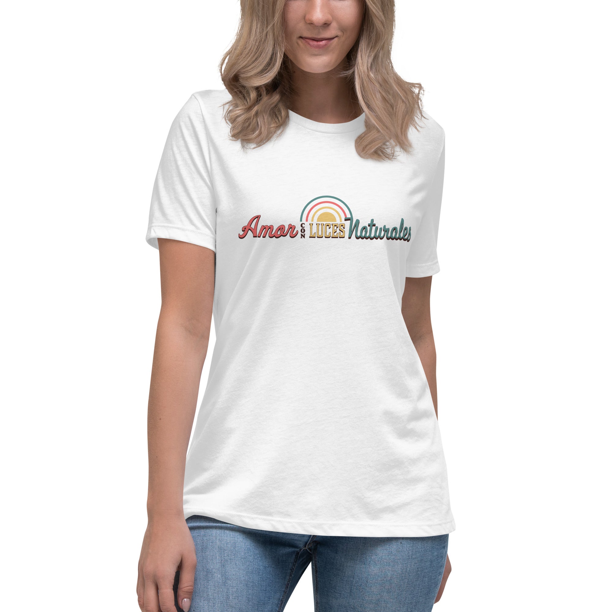 Relaxed Women's T-shirt, Amor con Luces Naturales - LOS GUSANOS