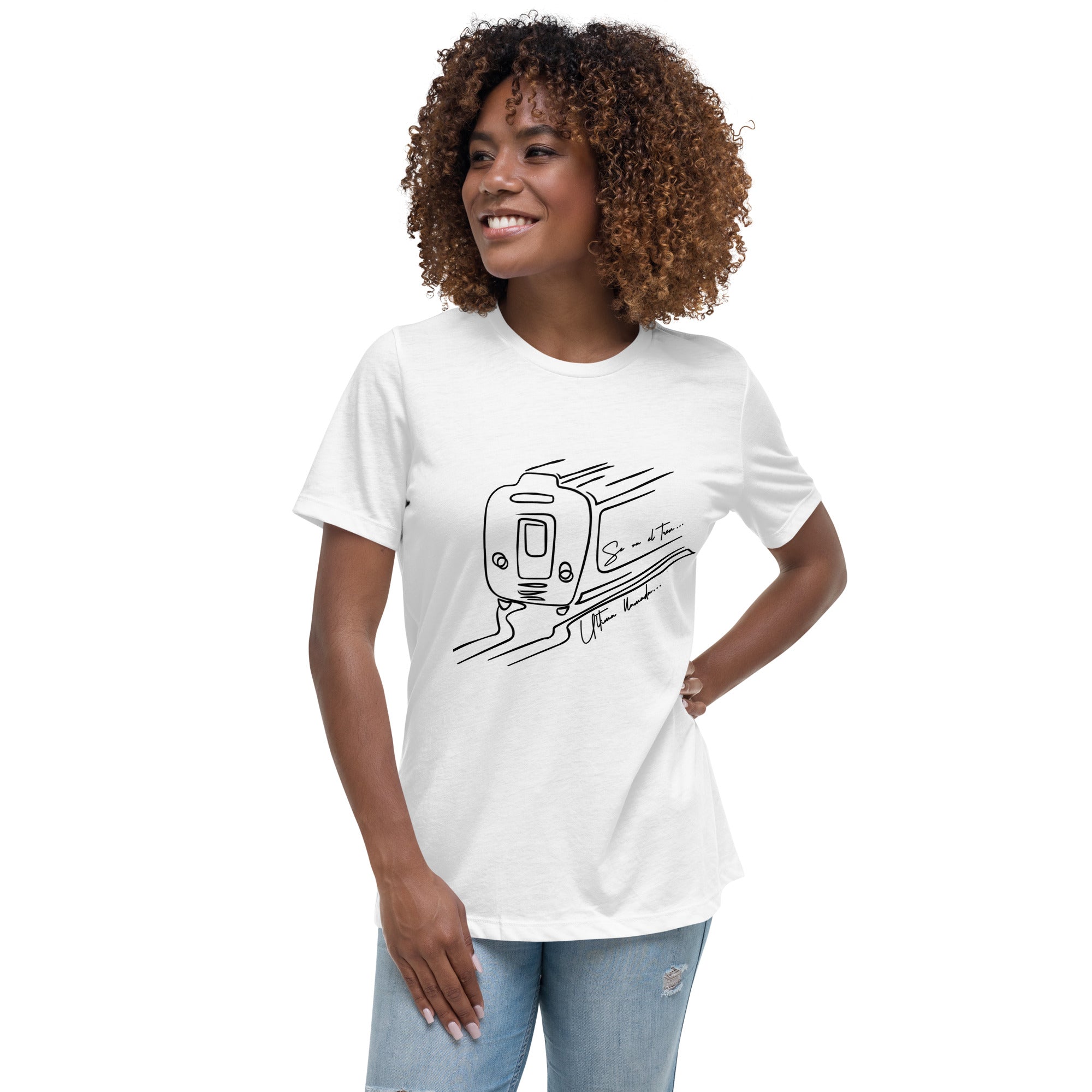 Relaxed Ladies T-Shirt, Tren - LOS GUSANOS